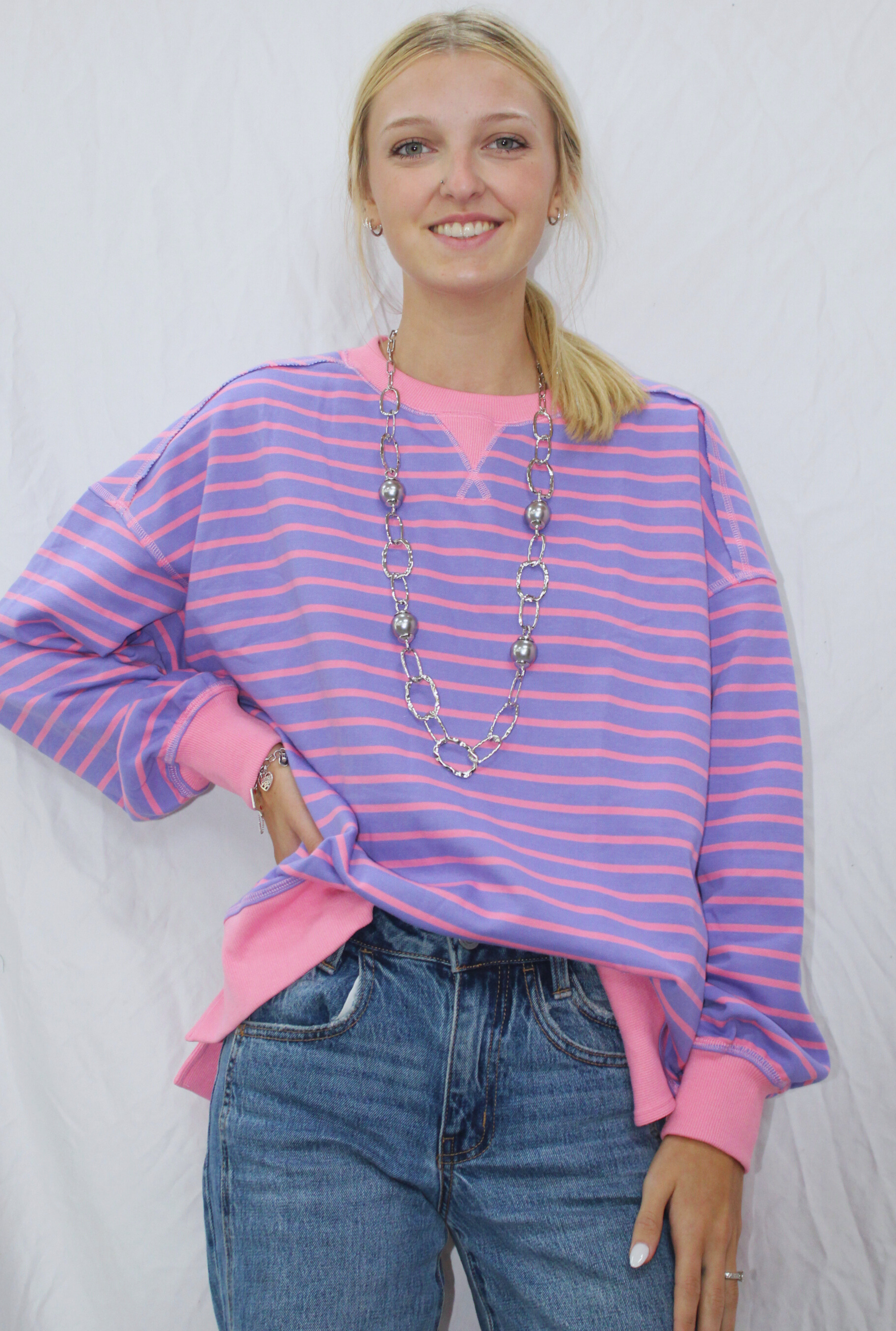 PINK OUTGOING TOP