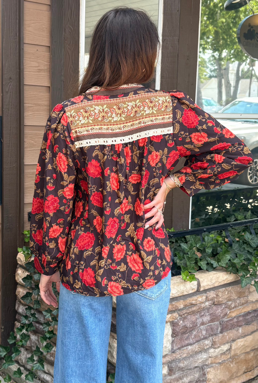 FLORAL AMBER TOP