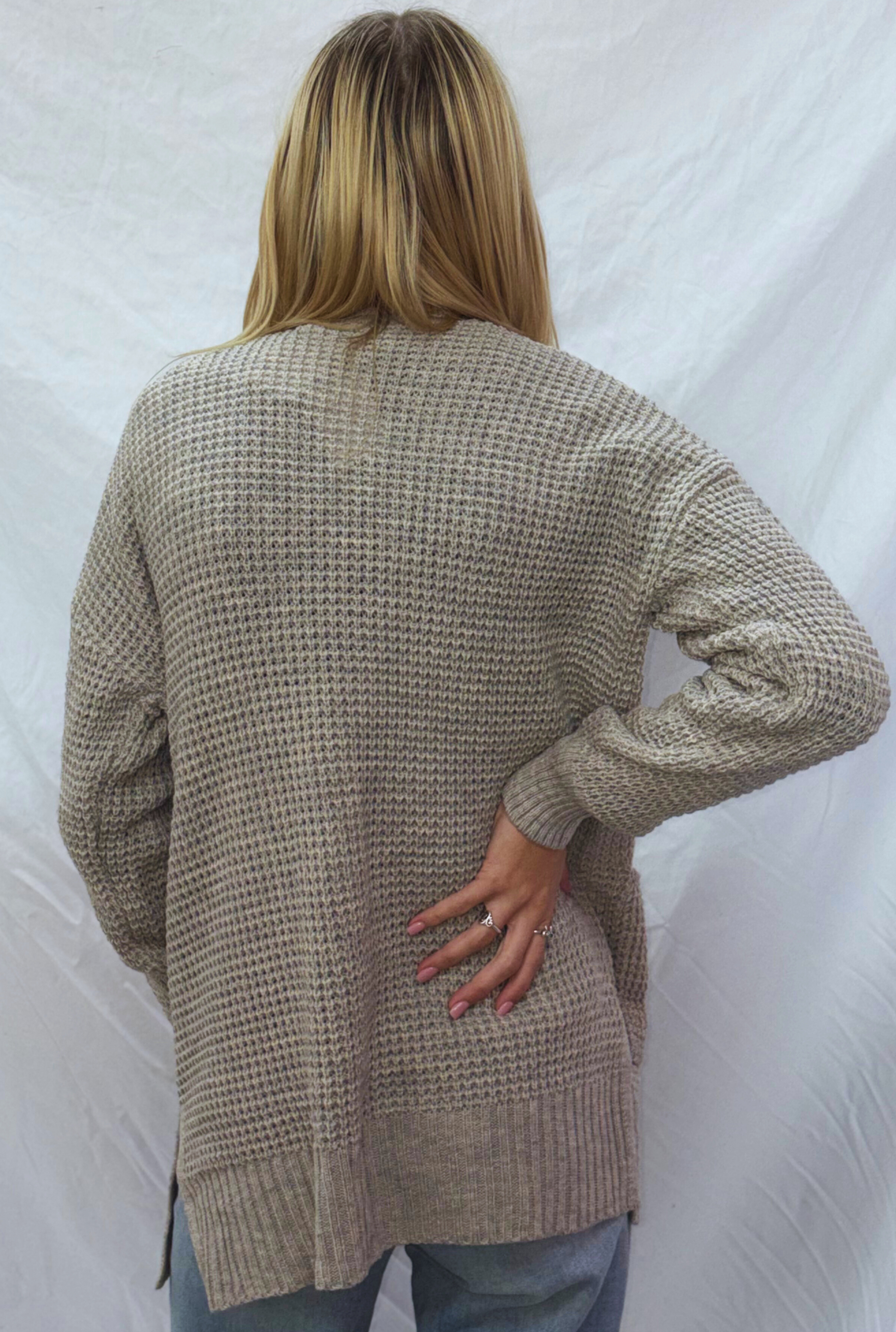 BEIGE JENNA CARDIGAN
