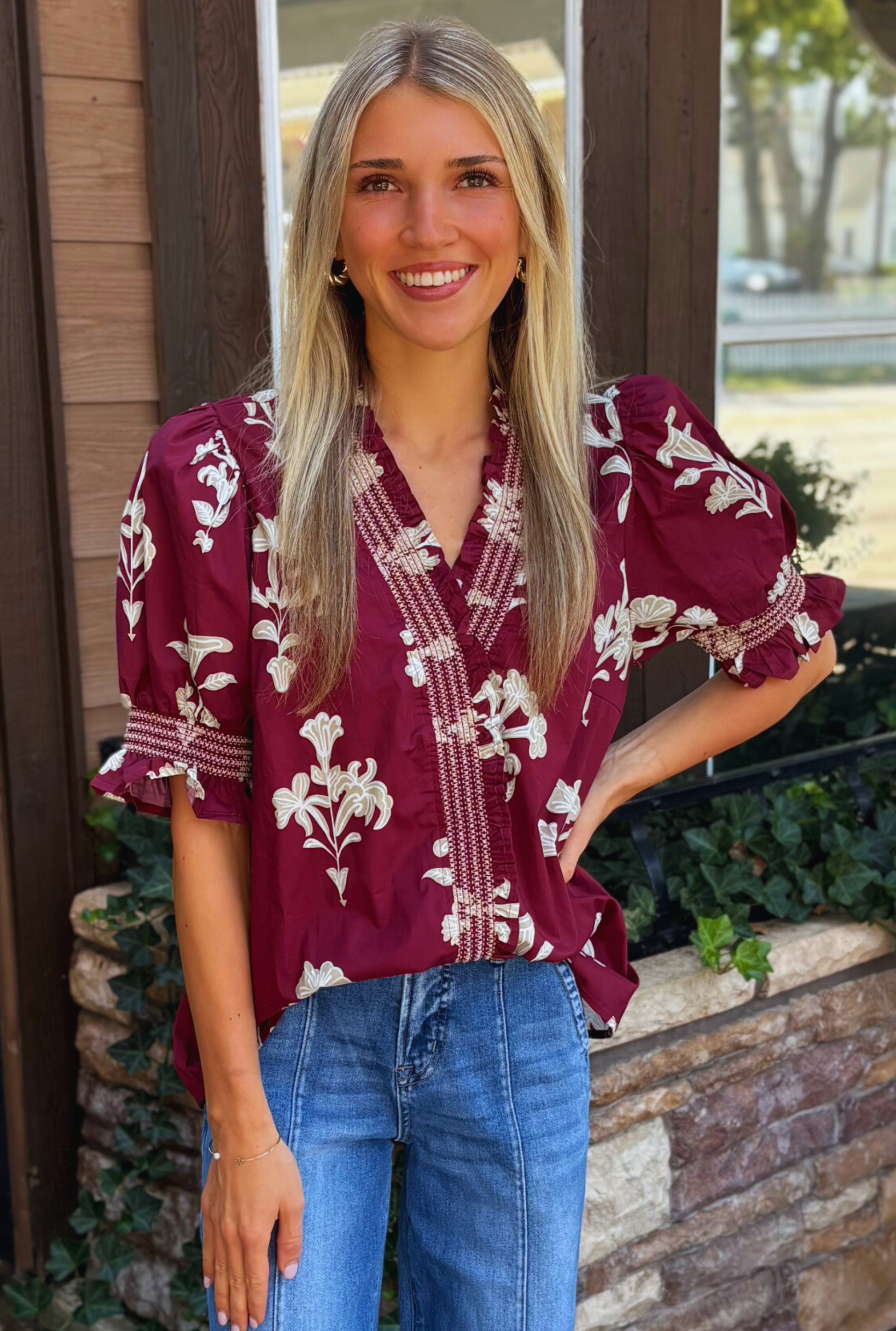 RUST REBECCA TOP
