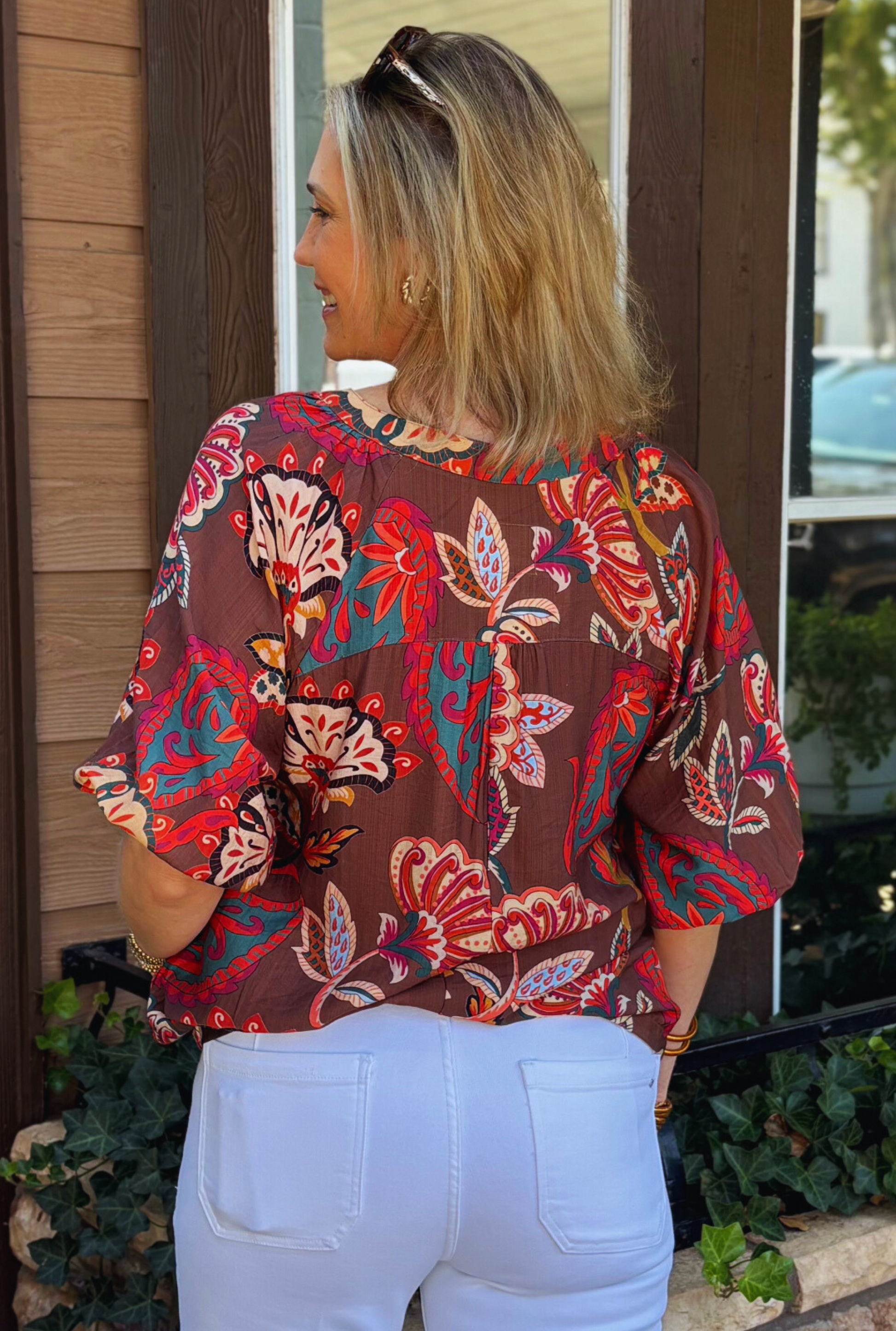 BROWN KELLY TOP