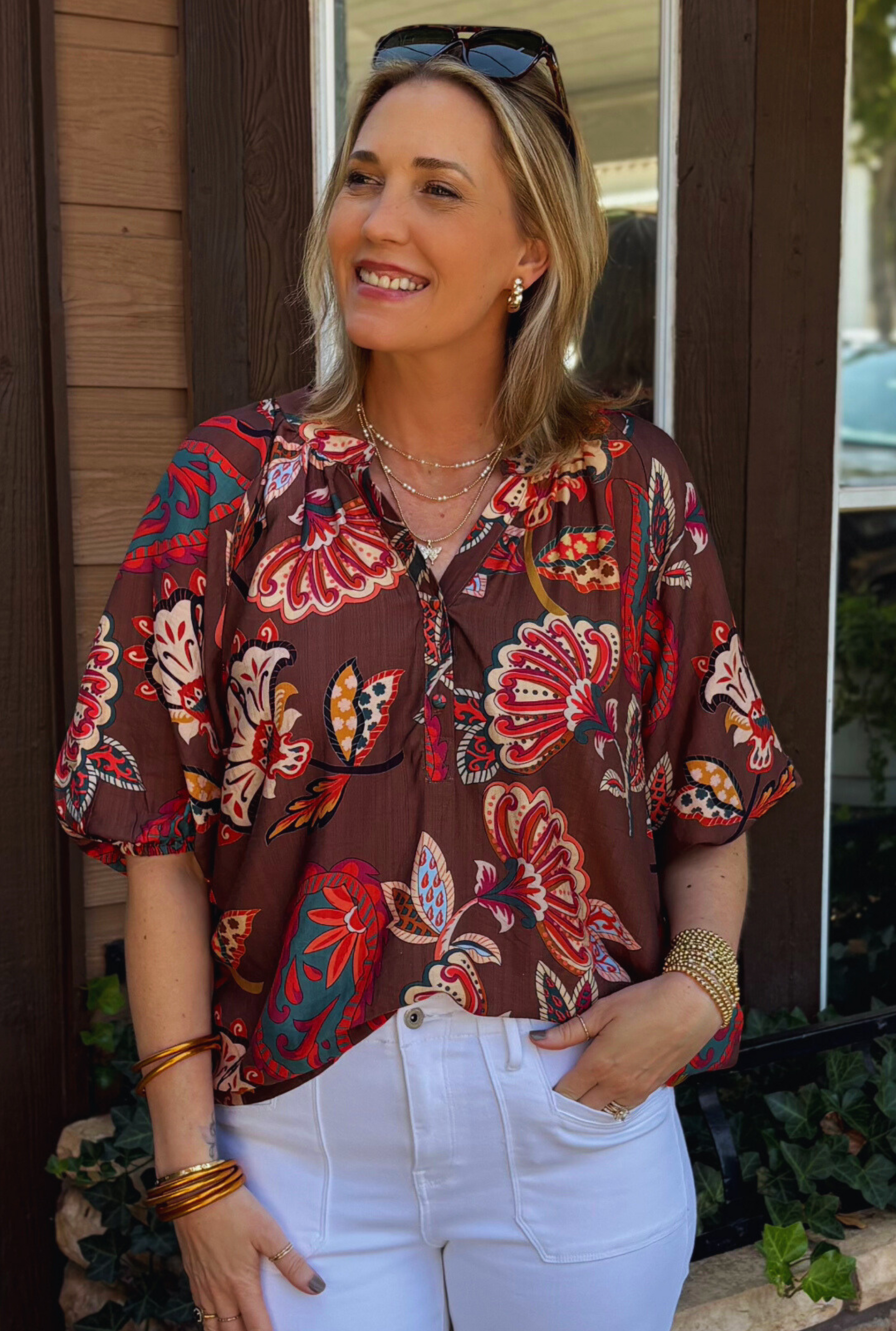 BROWN KELLY TOP