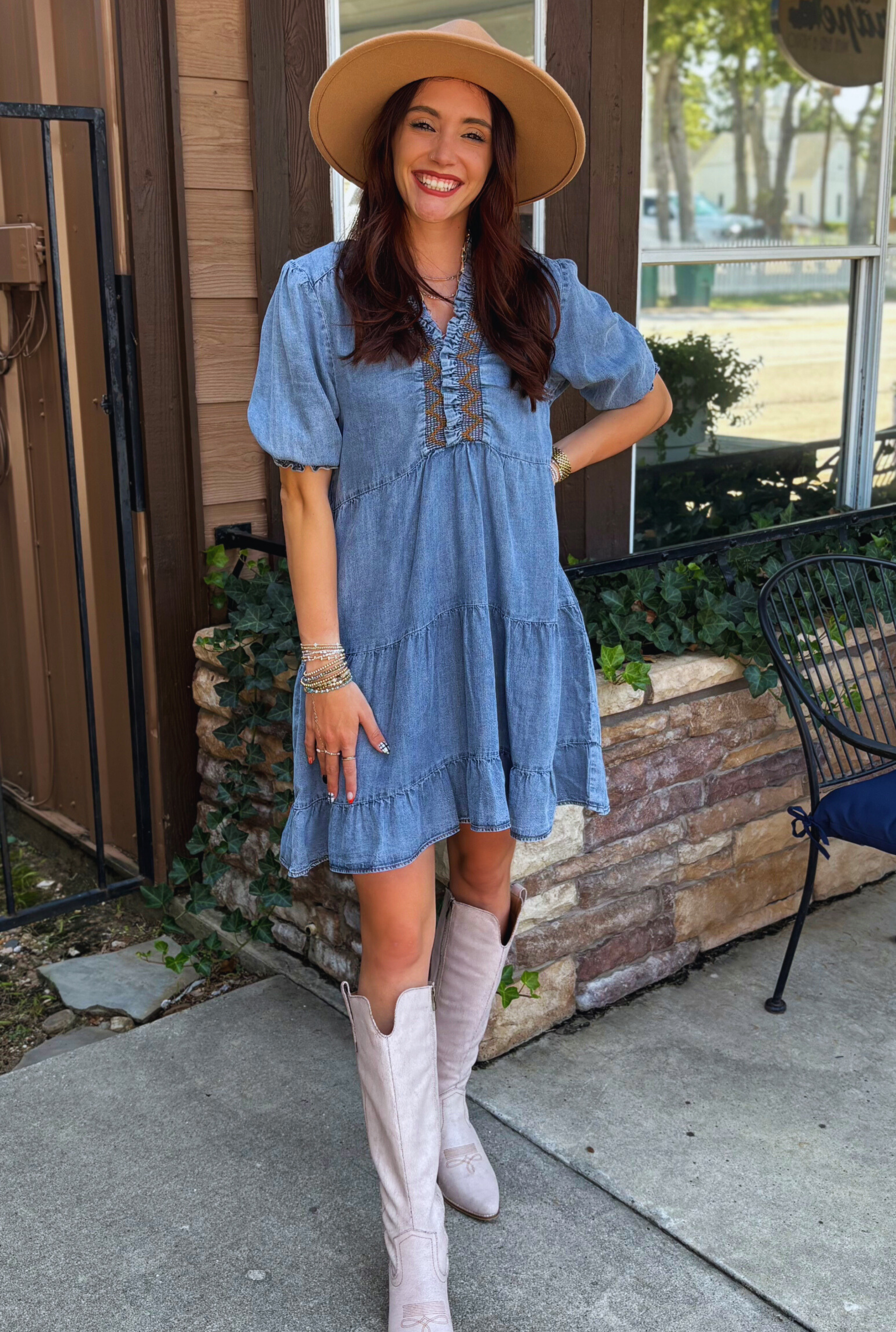 DENIM JASMINE DRESS