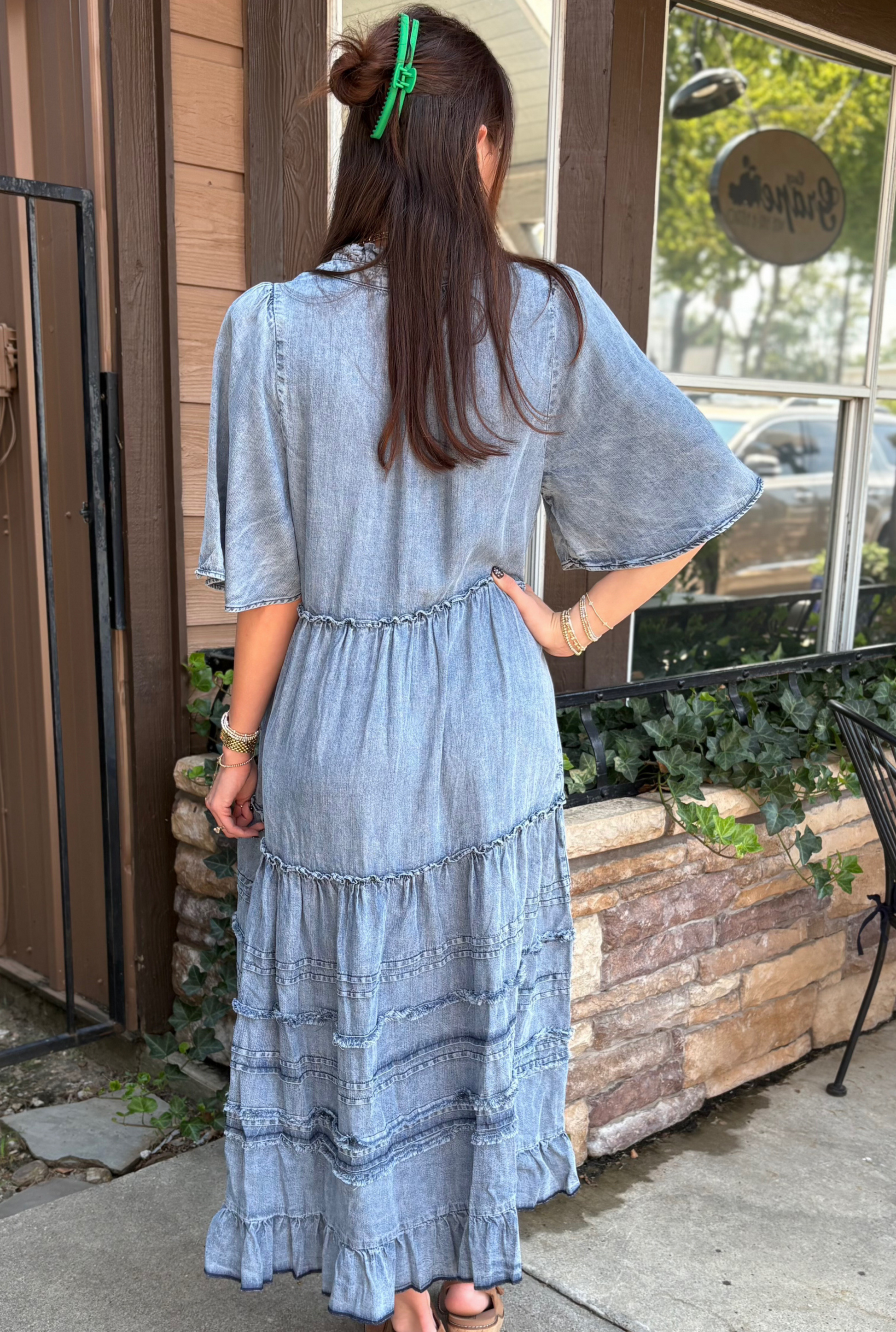 DENIM NIKKI MAXI DRESS