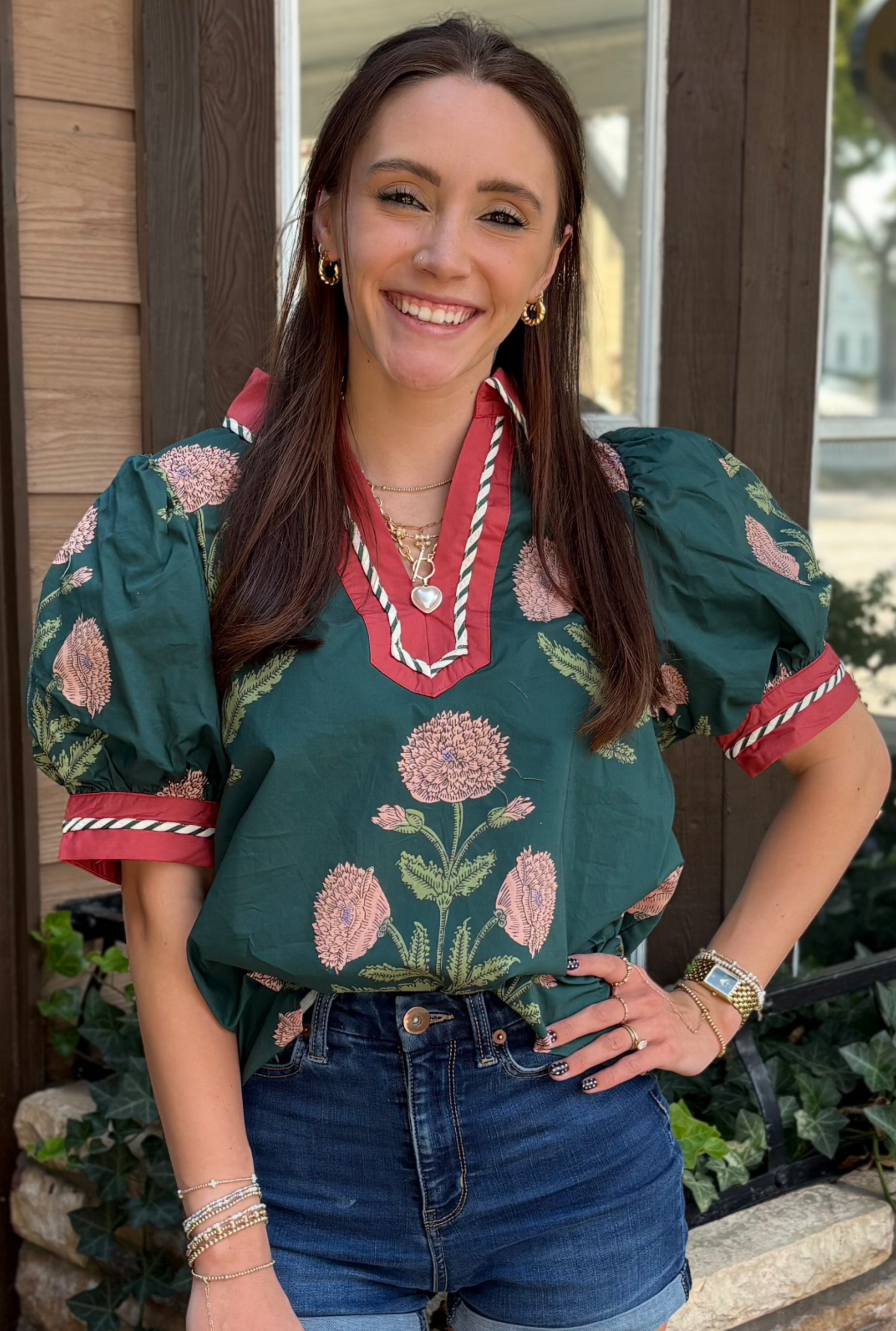 GREEN ROBIN TOP