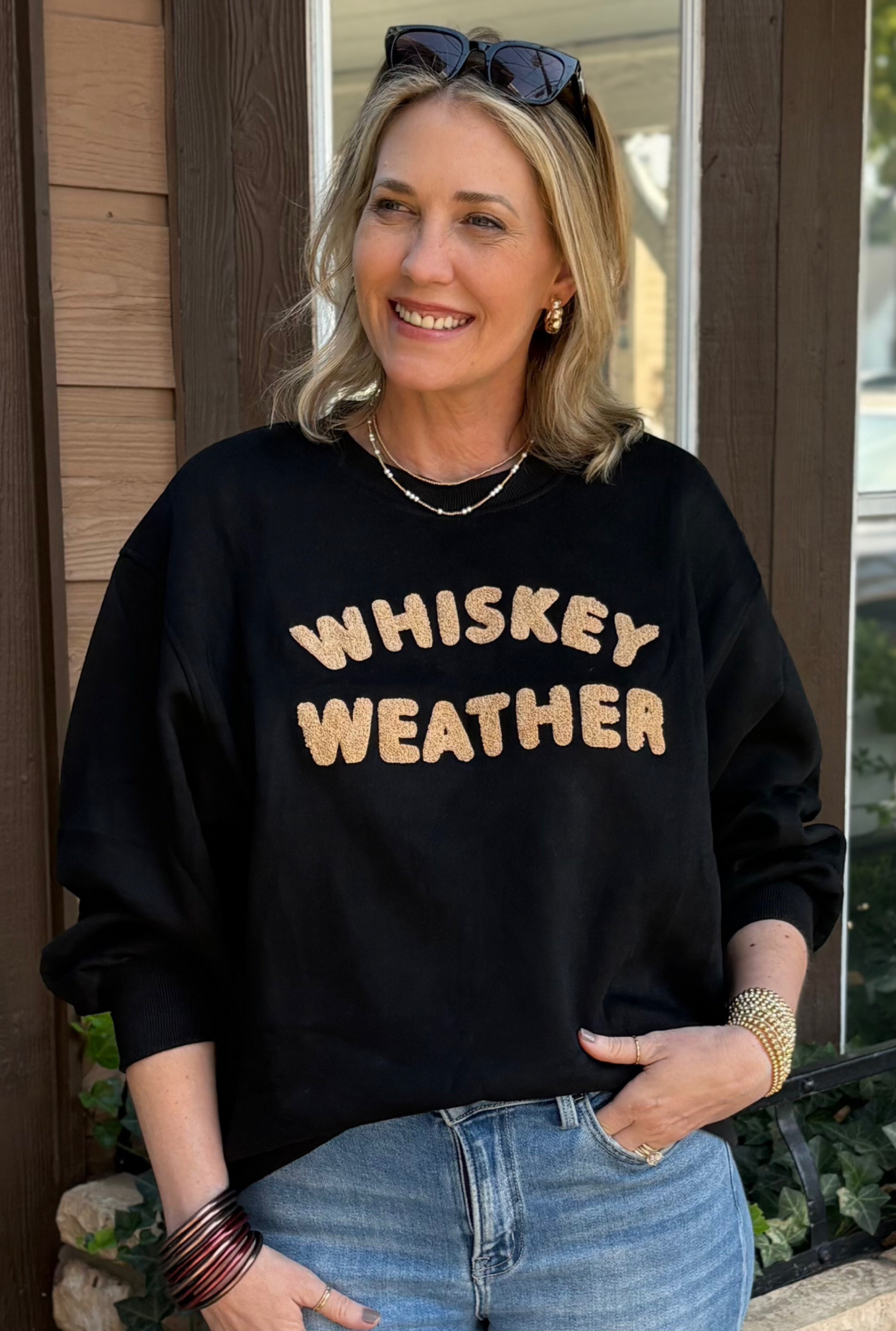 Black Whiskey Weather Sweatshirt