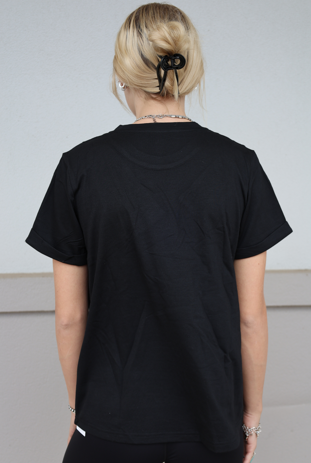 Sequin Bow Ghost Patch Halloween Top