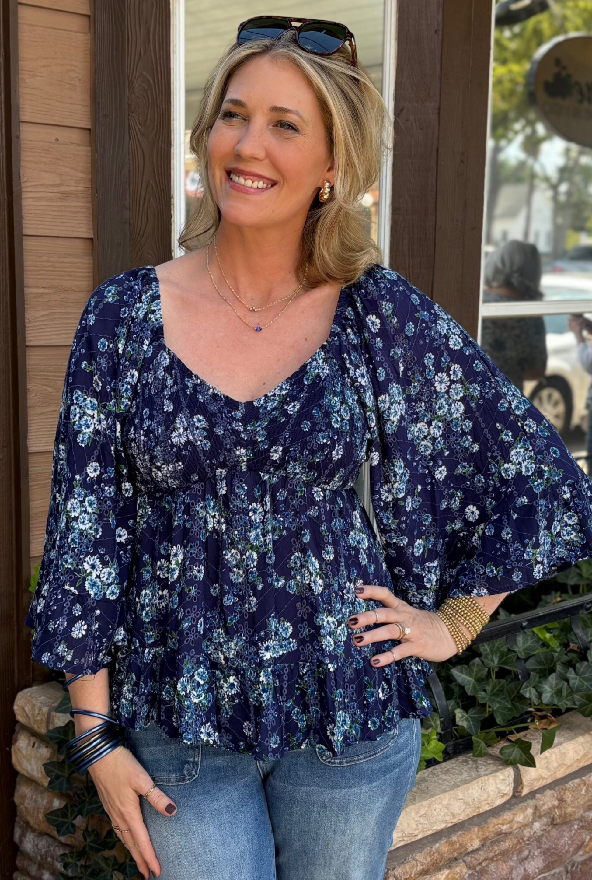 BLUE BILLIE TOP