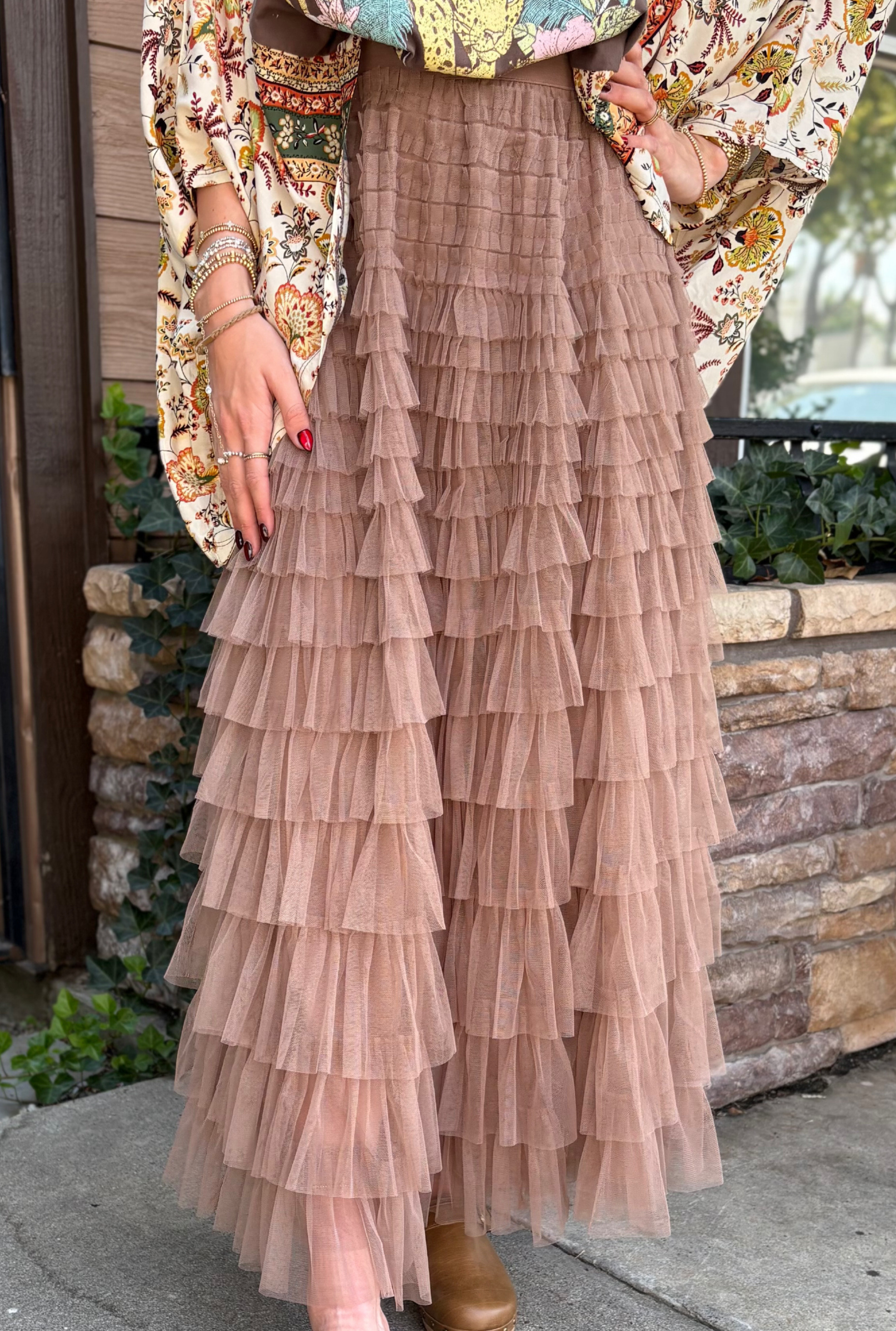 MOCHA SWEET MAXI SKIRT