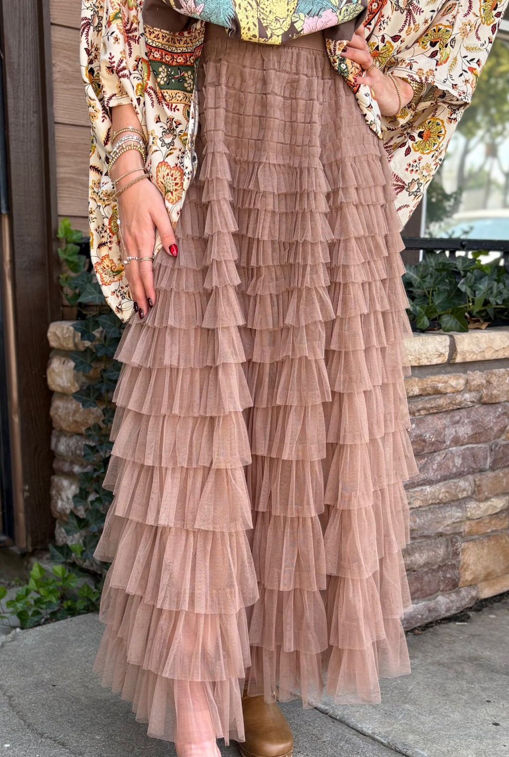 MOCHA SWEET MAXI SKIRT