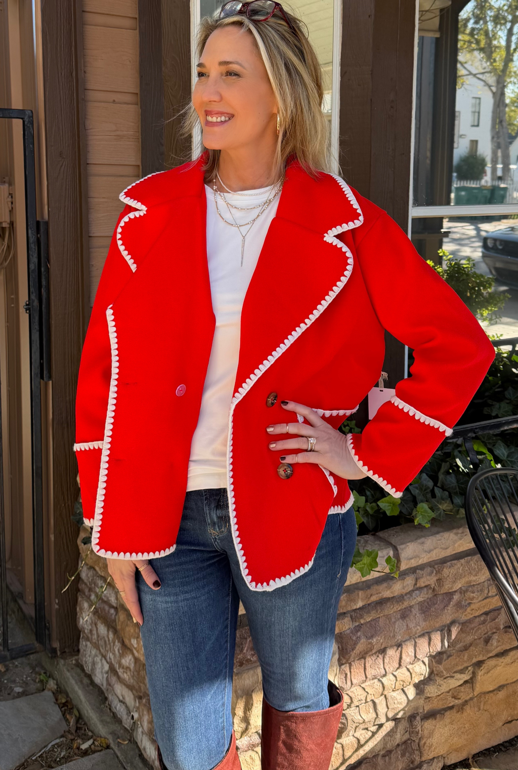 RED TRINITY JACKET