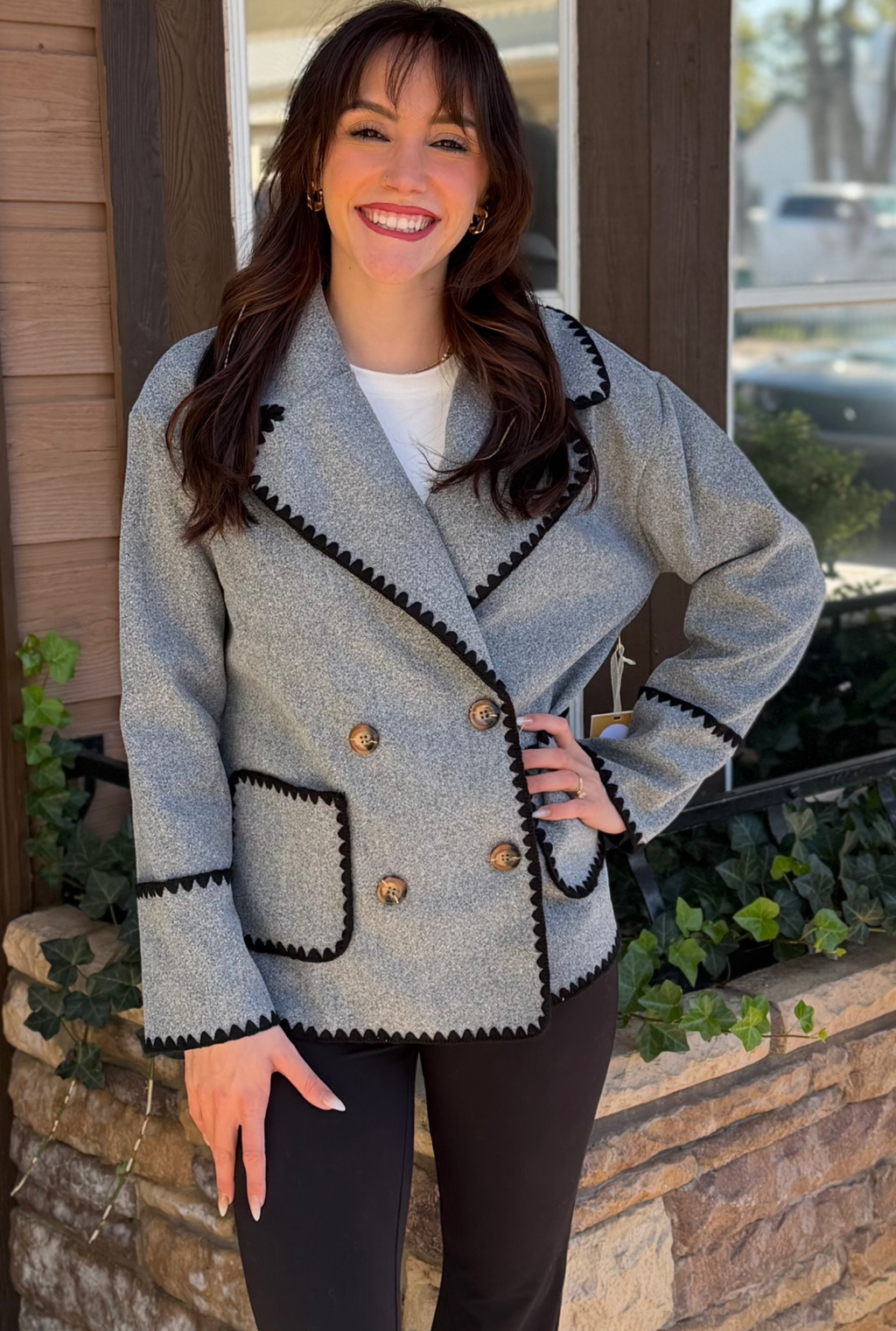 HEATHER GRAY TRINITY JACKET