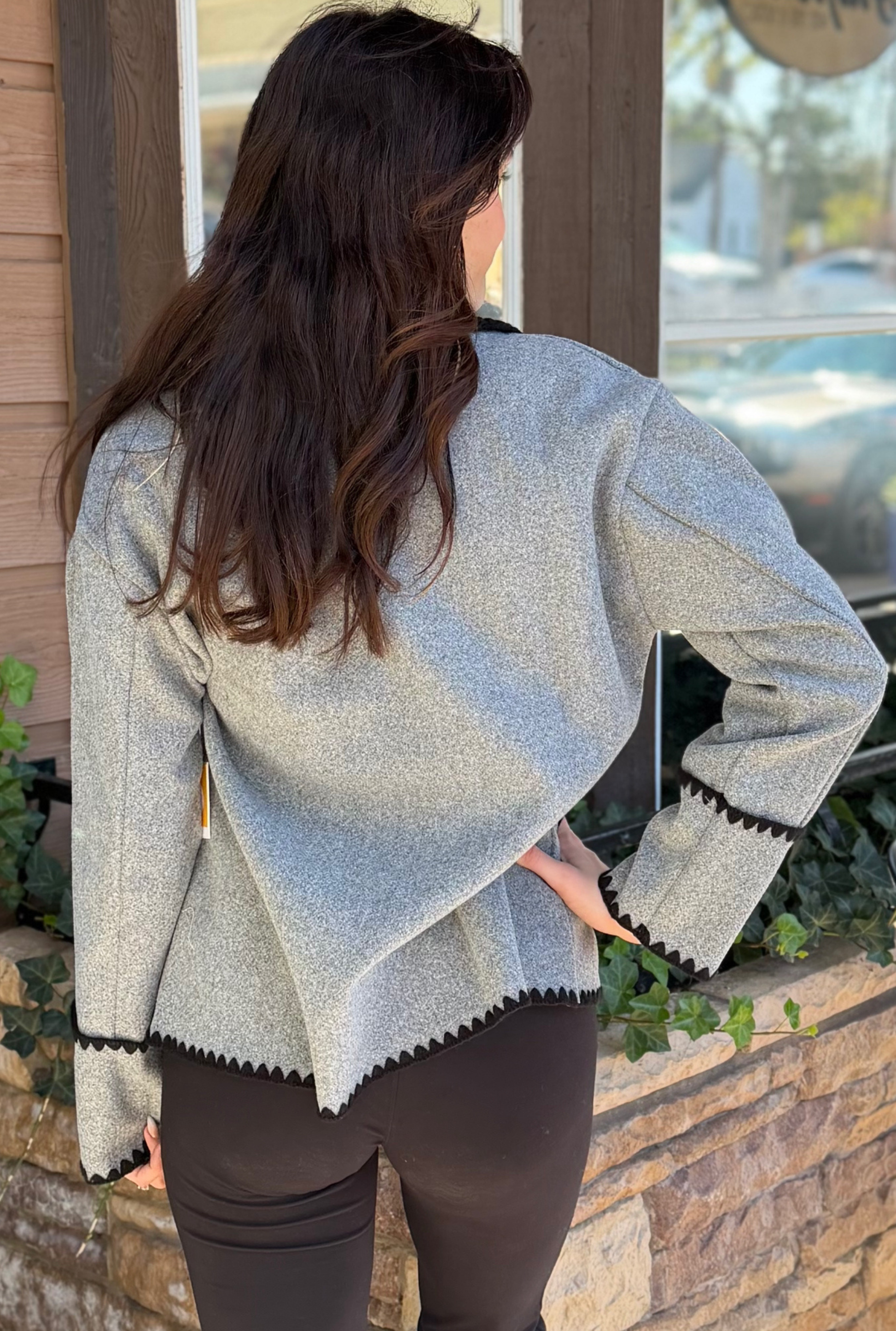 HEATHER GRAY TRINITY JACKET