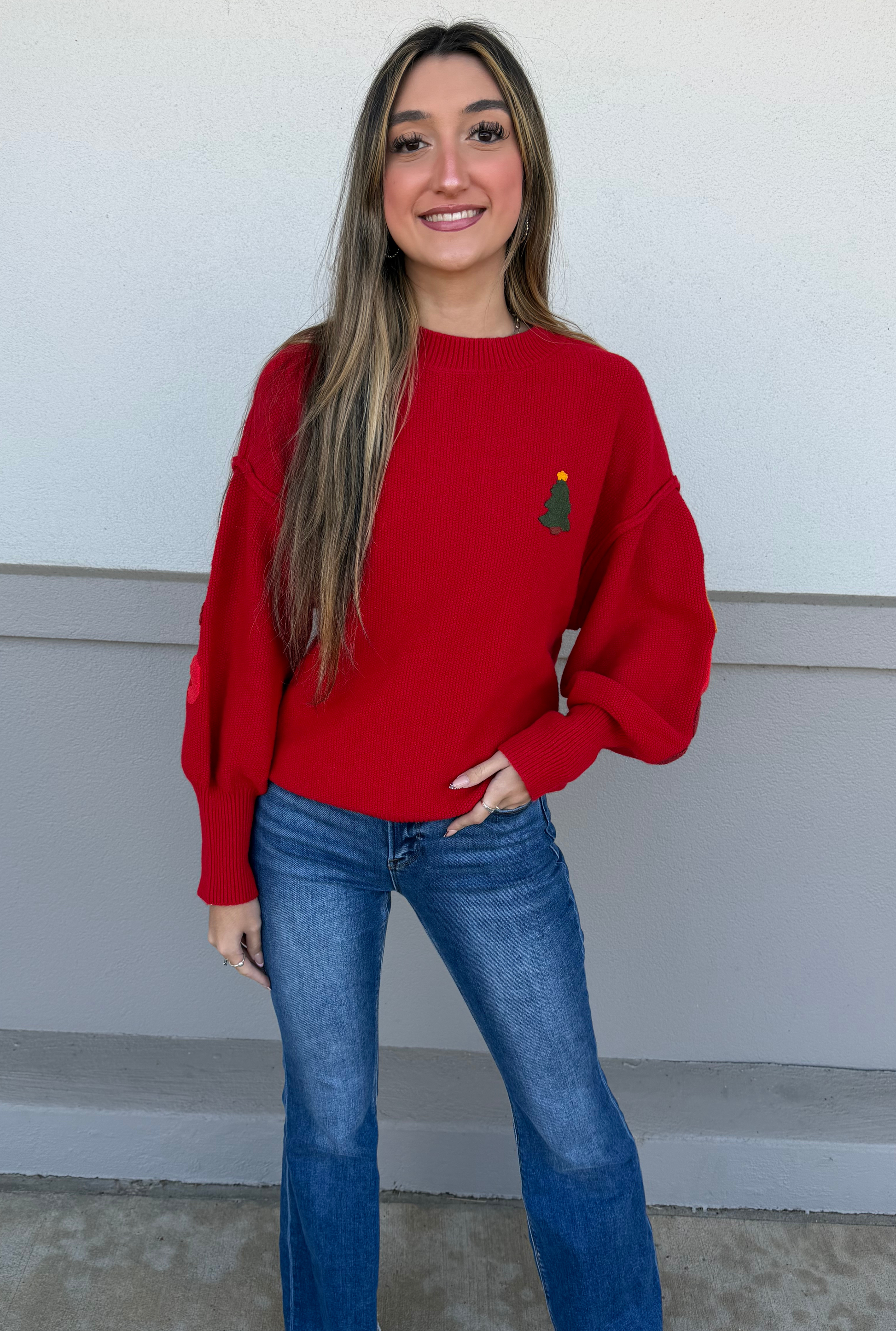 RED MERRY CHRISTMAS SWEATER