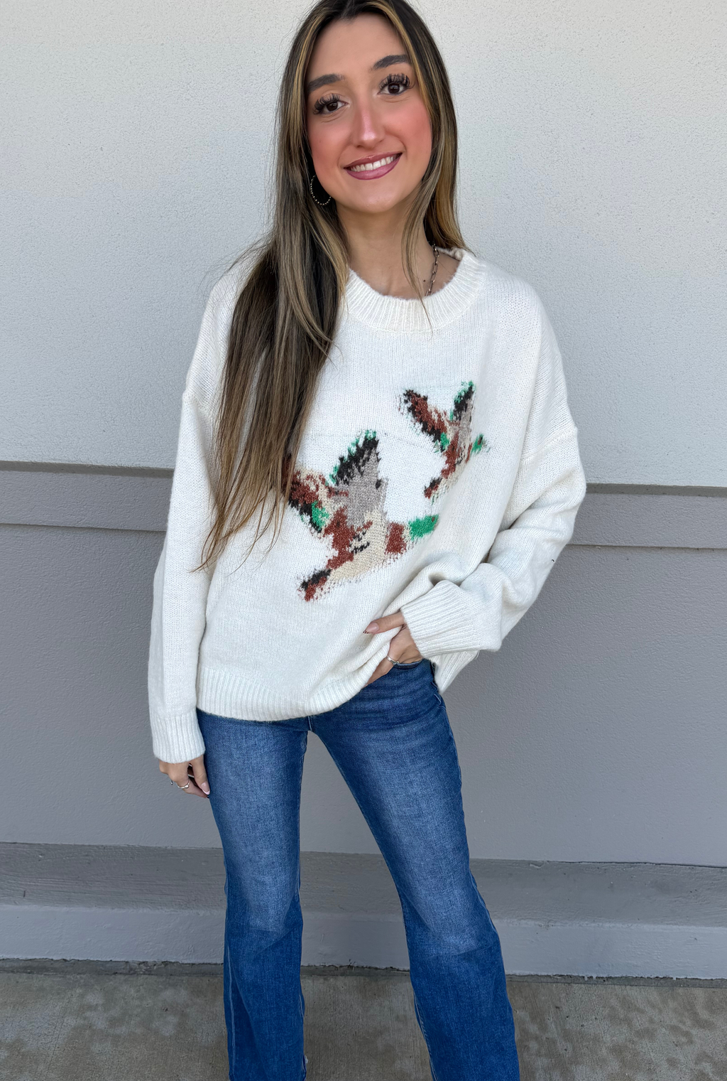 FLYING DUCK KNIT SWEATER