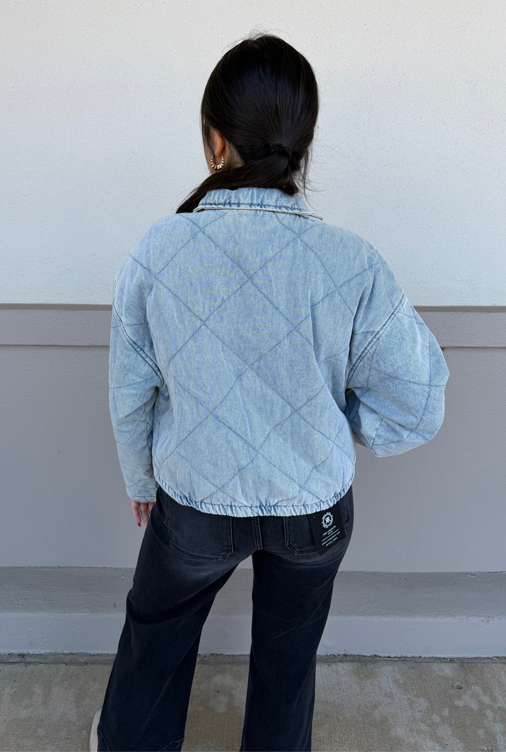 DENIM QUILTED JACKET