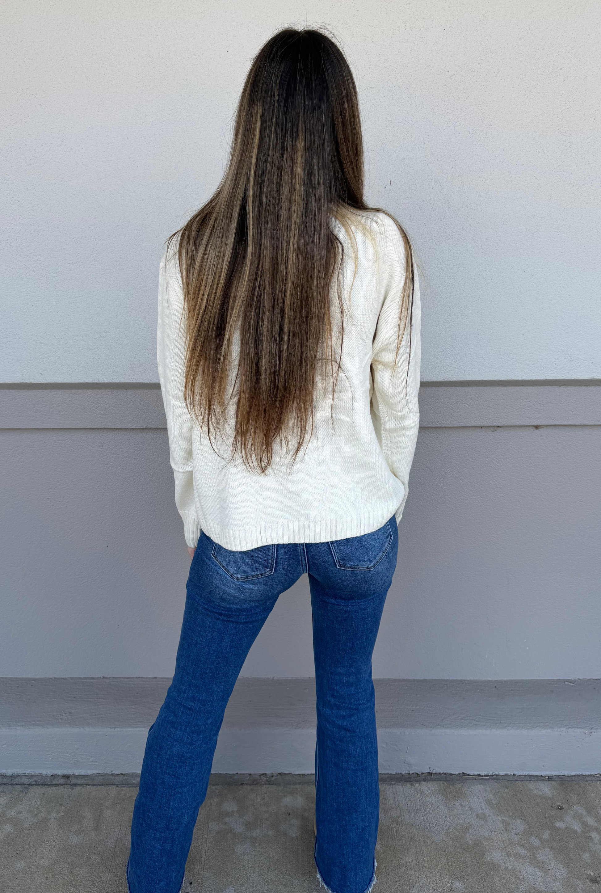 Ivory Coffee Weather Sweater