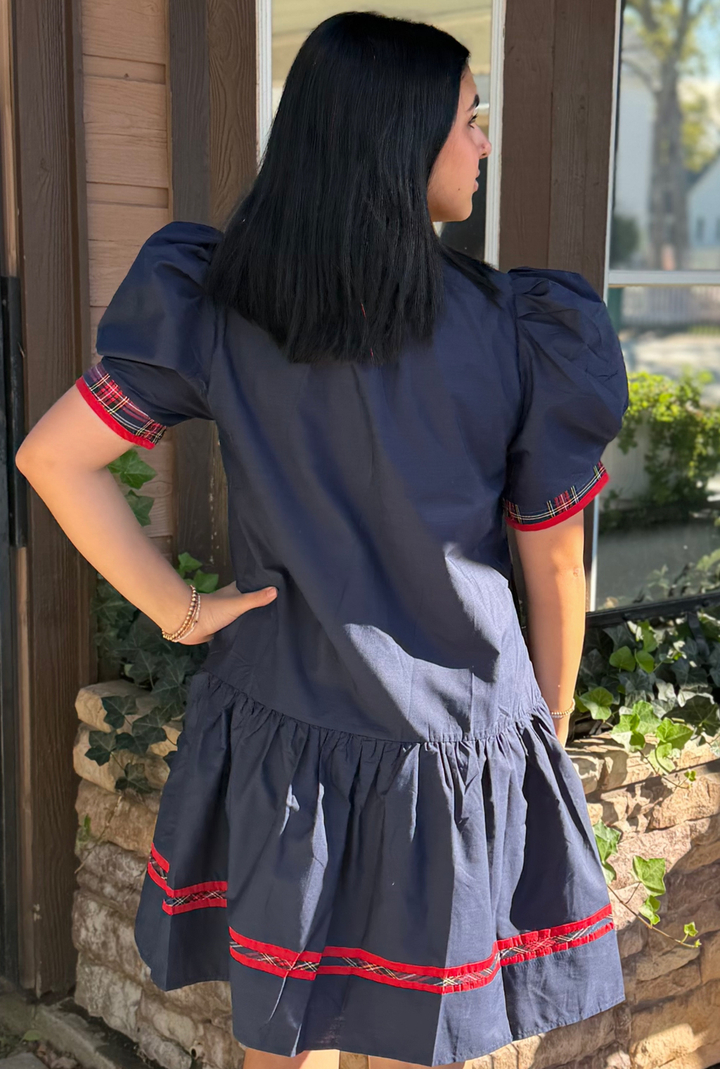 NAVY CASEY DRESS