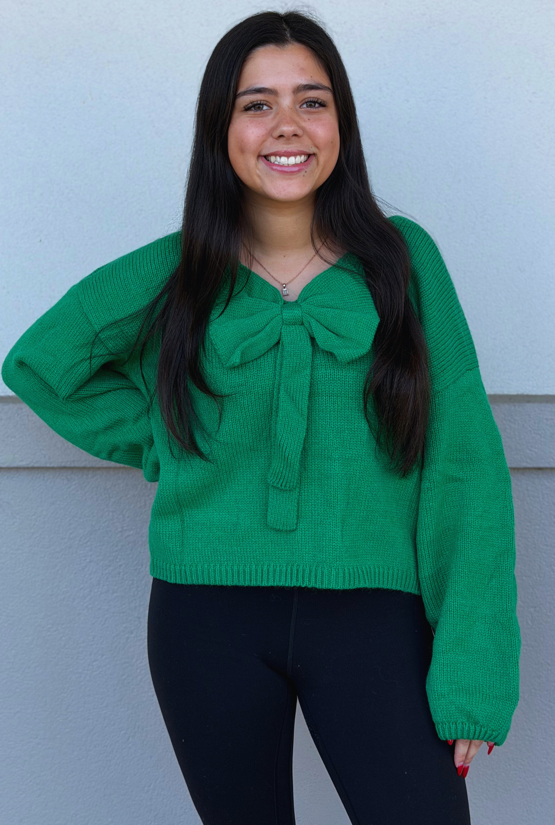 GREEN BOW SWEATER