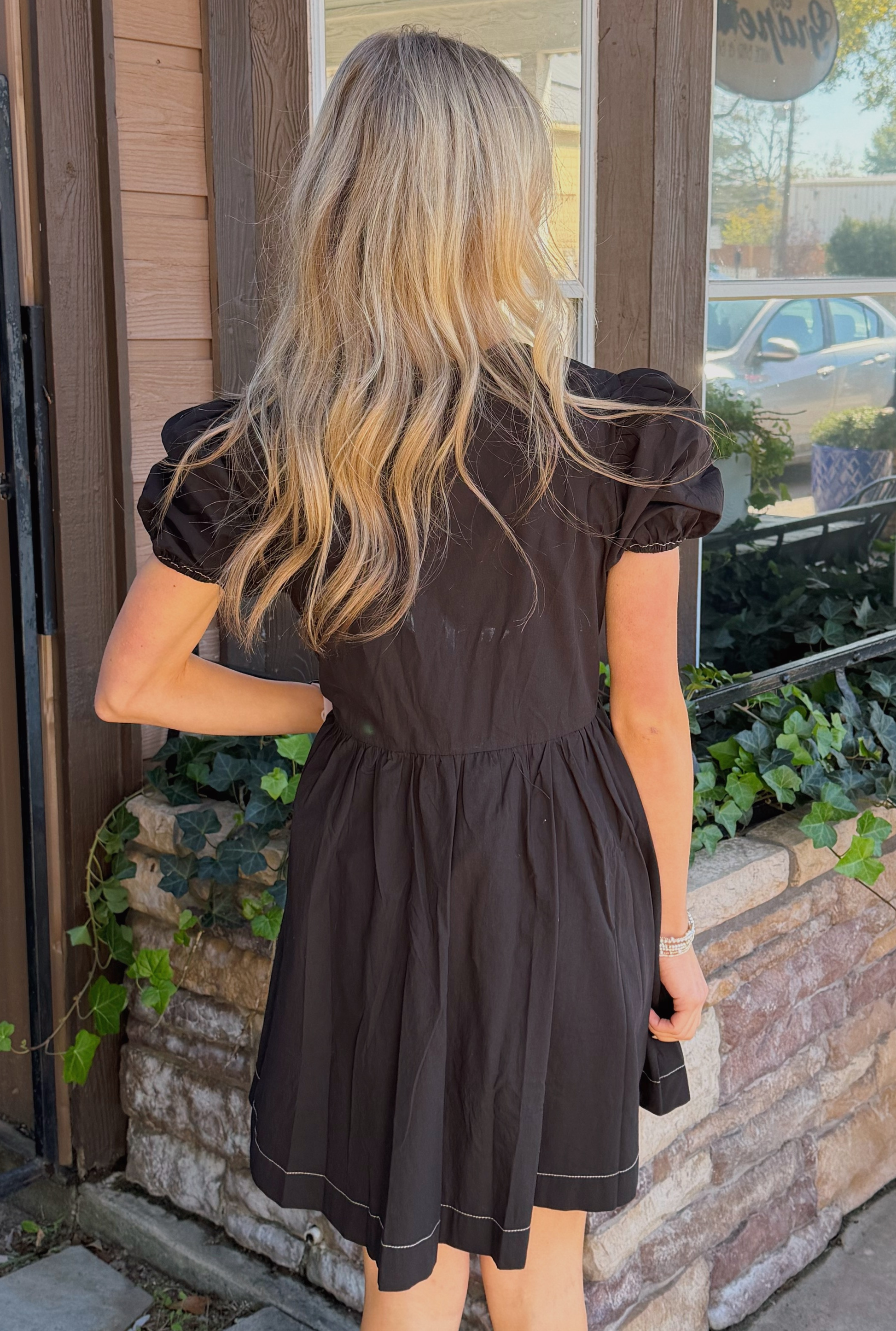 BLACK BOW DRESS