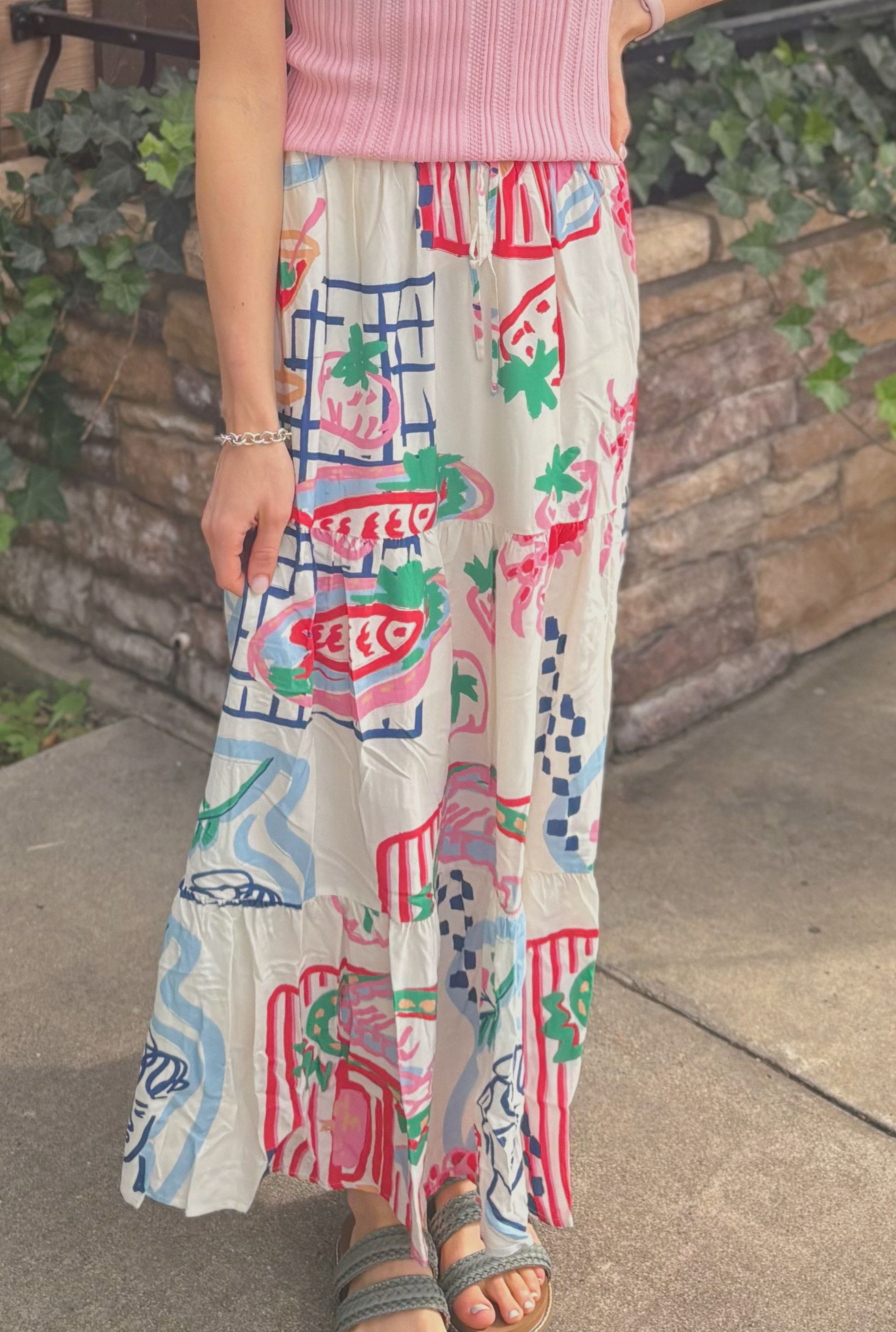 WHITE CHARMING SKIRT