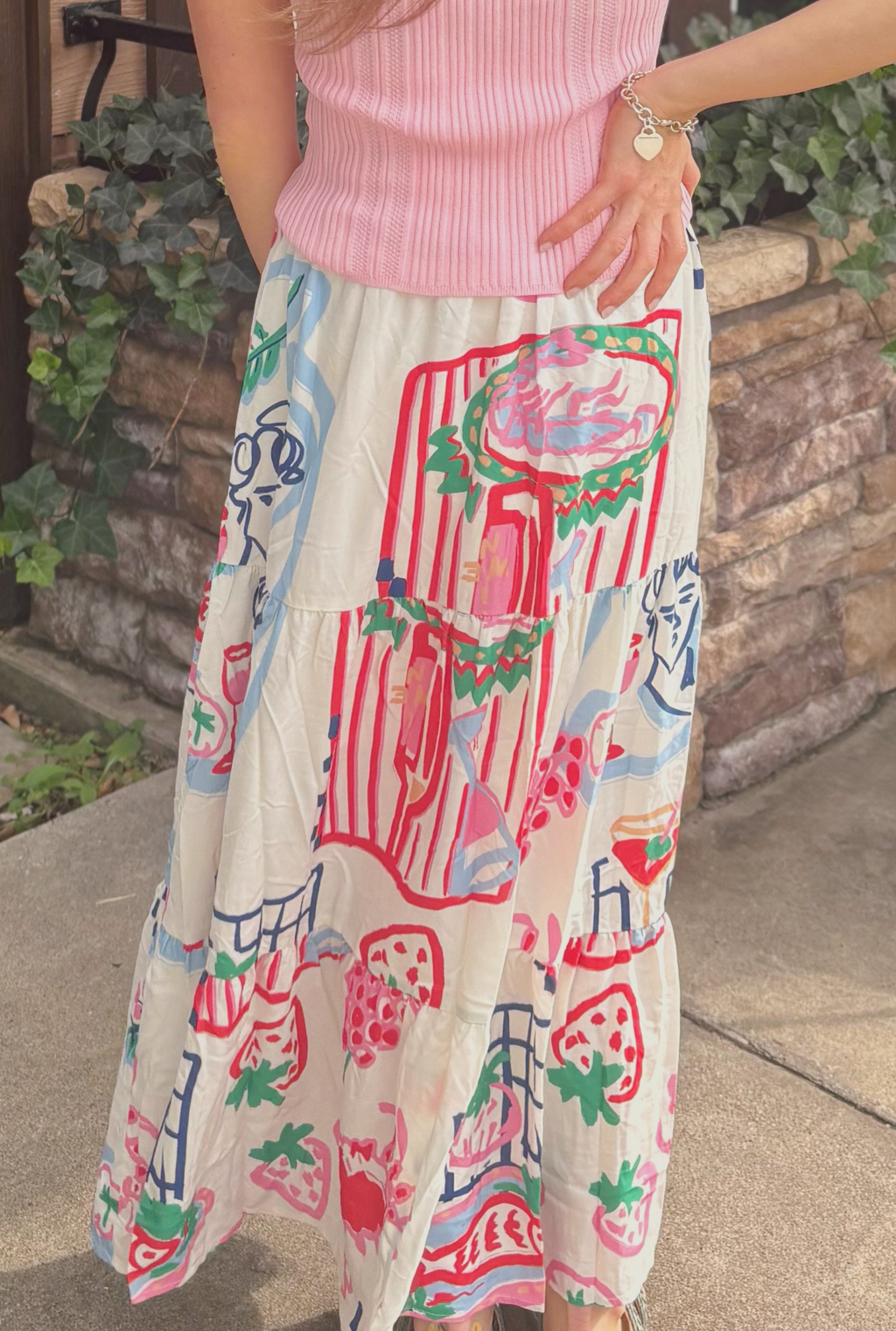 WHITE CHARMING SKIRT