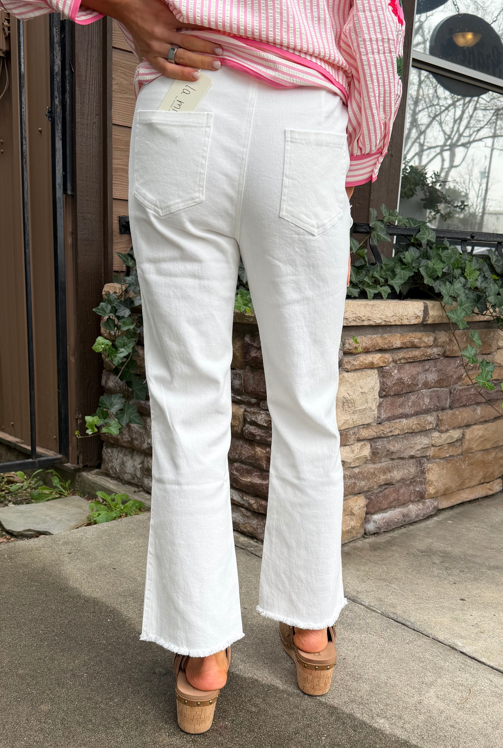 WHITE JULIE PANTS
