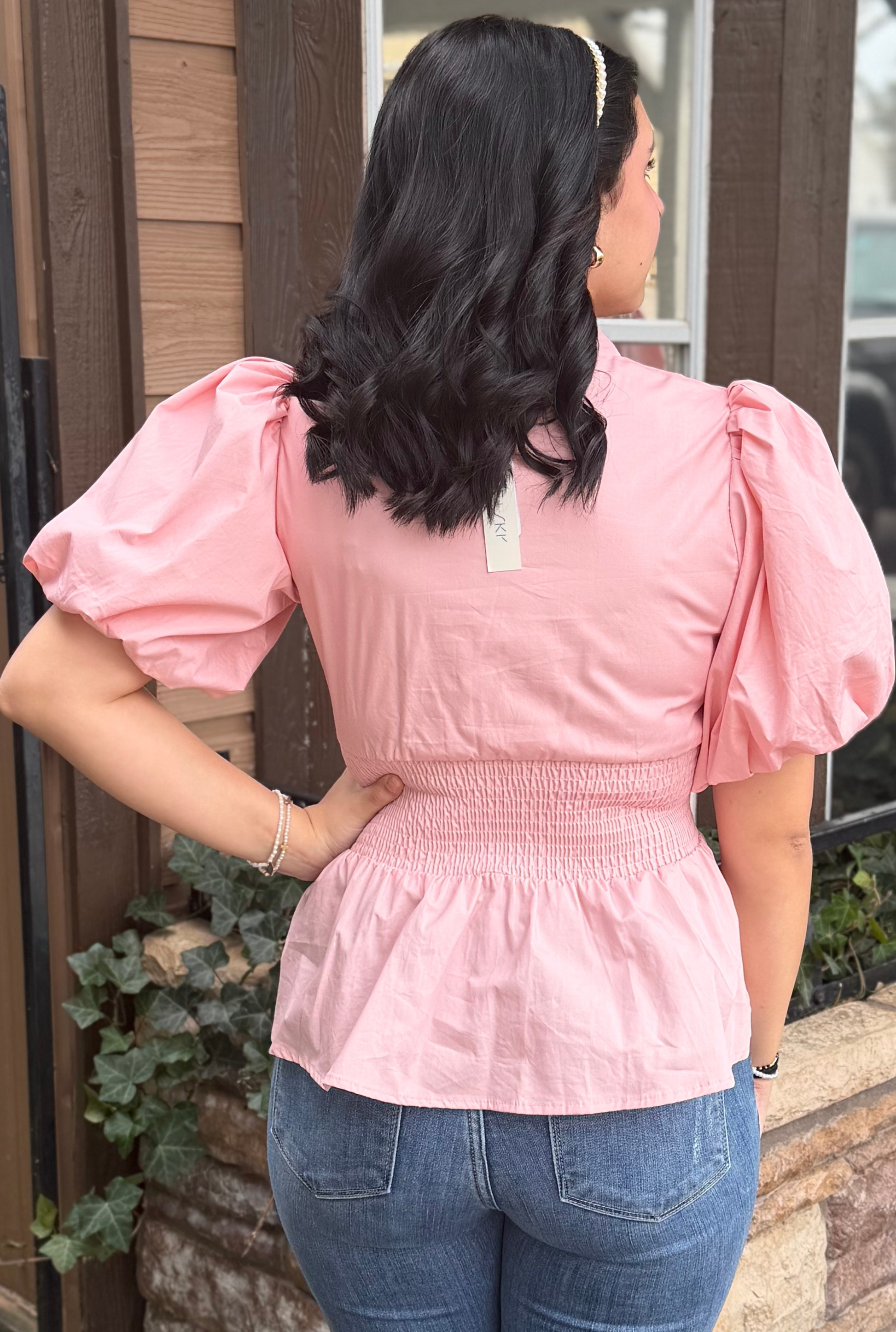 PINK ADRIANNA TOP