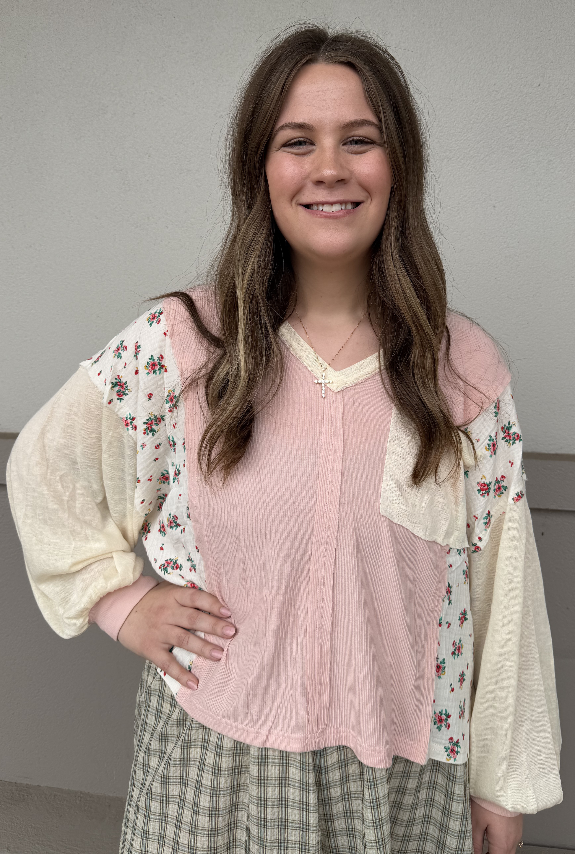 OVERSIZED PATCHWORK LIGHTWEIGHT SWEATER