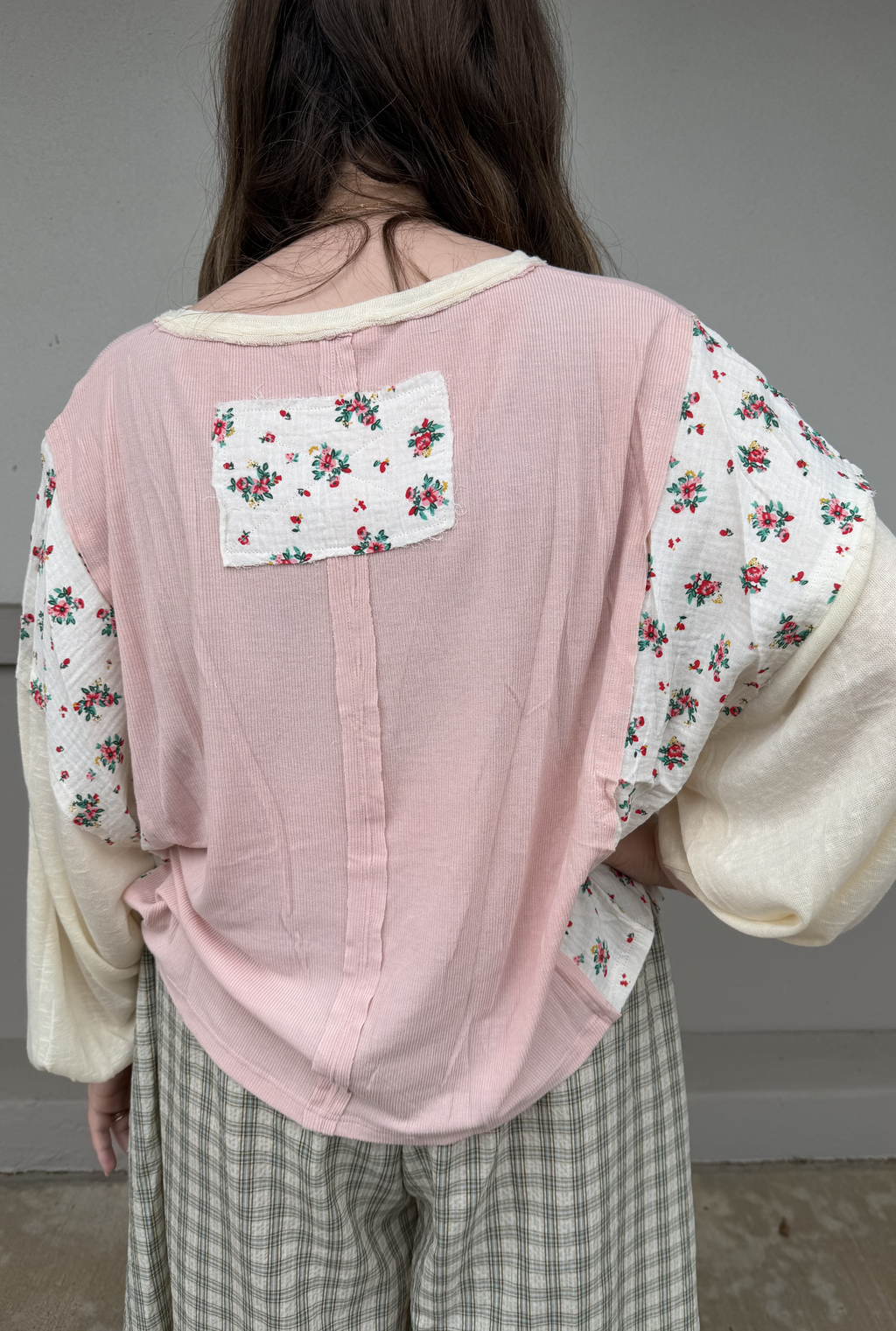 OVERSIZED PATCHWORK LIGHTWEIGHT SWEATER