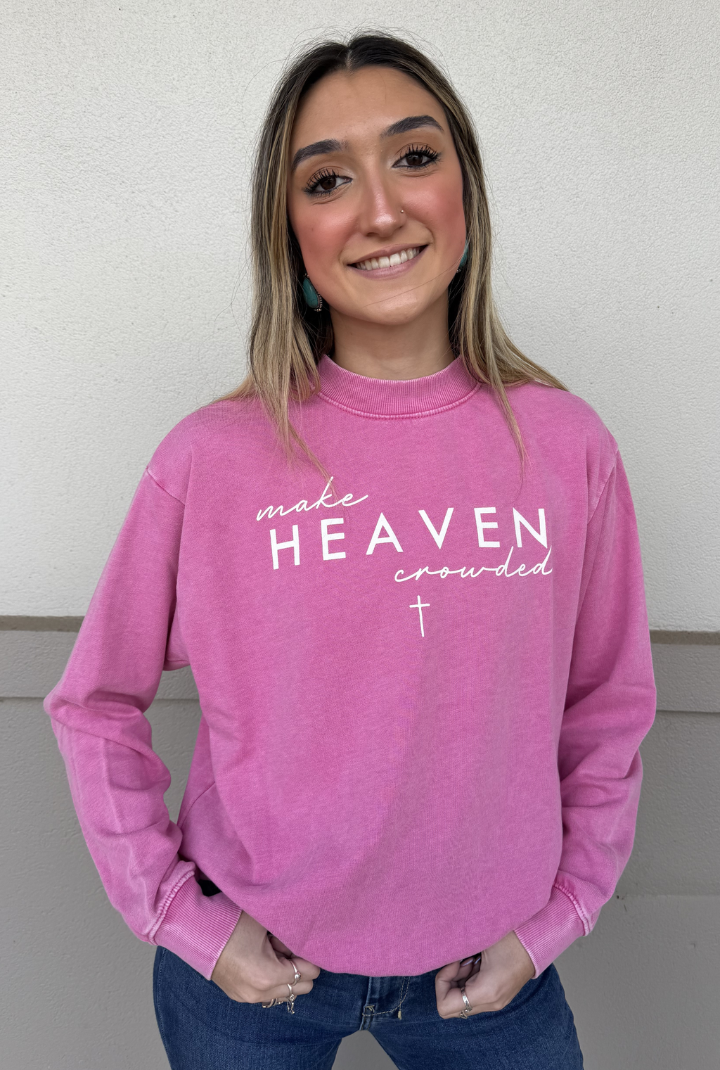 MAKE HEAVEN MINERAL GRAPHIC SWEATSHIRT