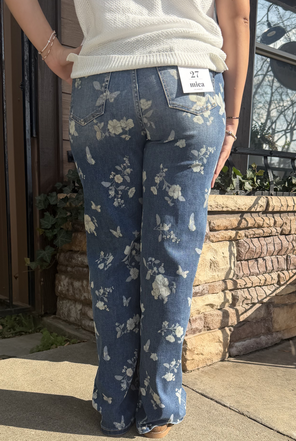 HIGH RISE WIDE LEG EMBELLISHMENT