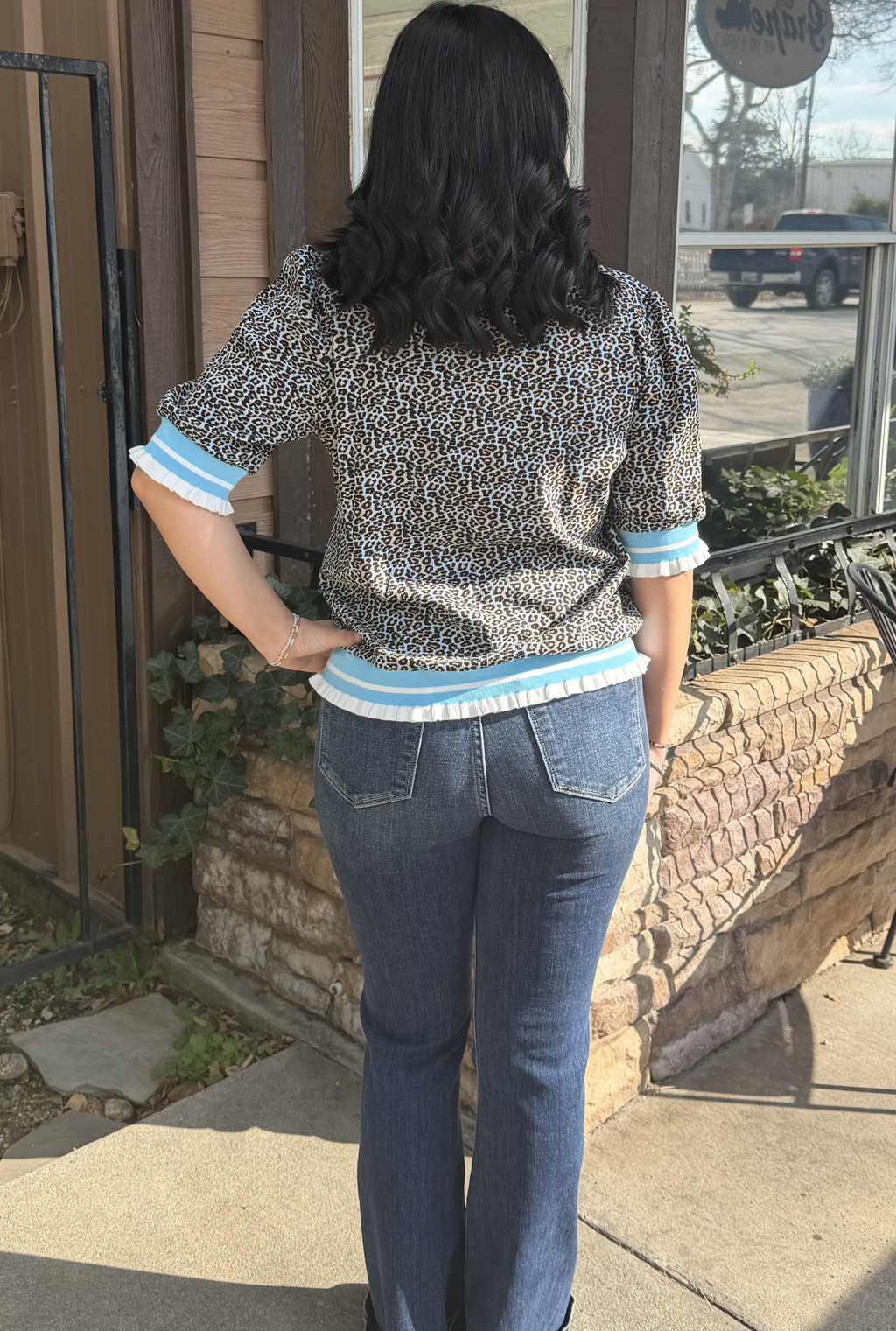 LEOPARD LILLIE TOP