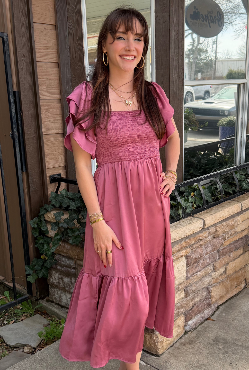 MAUVE EFFORTLESS DRESS