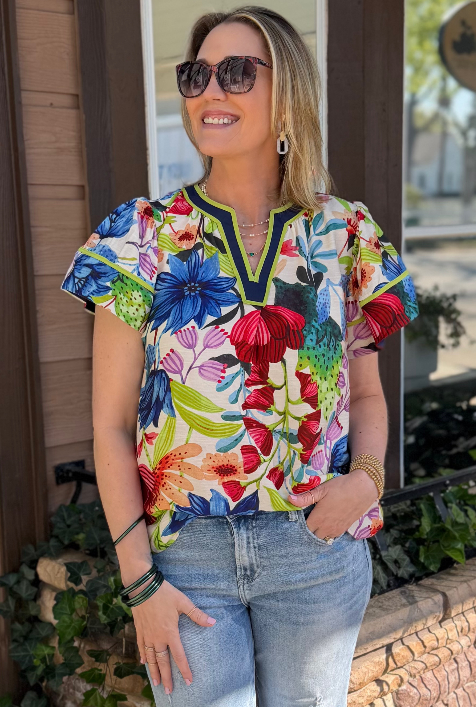 LORI FLORAL TOP
