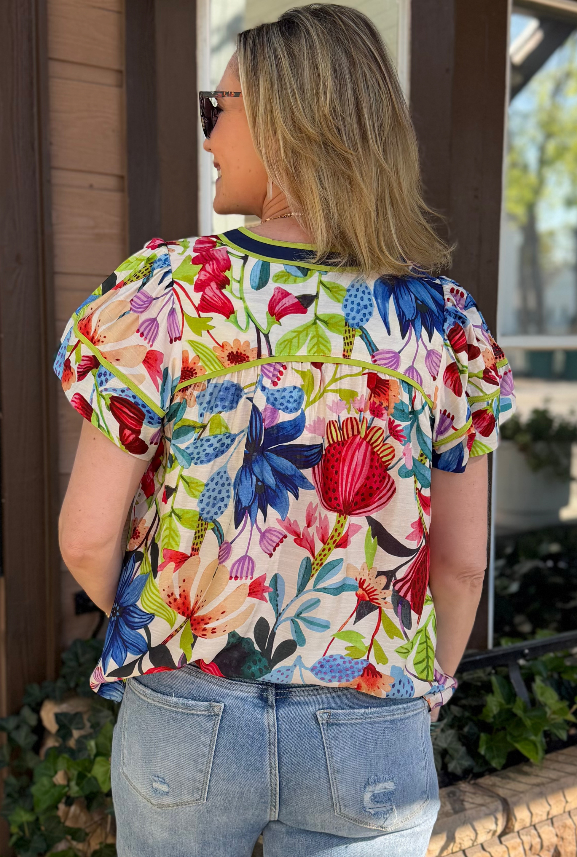 LORI FLORAL TOP