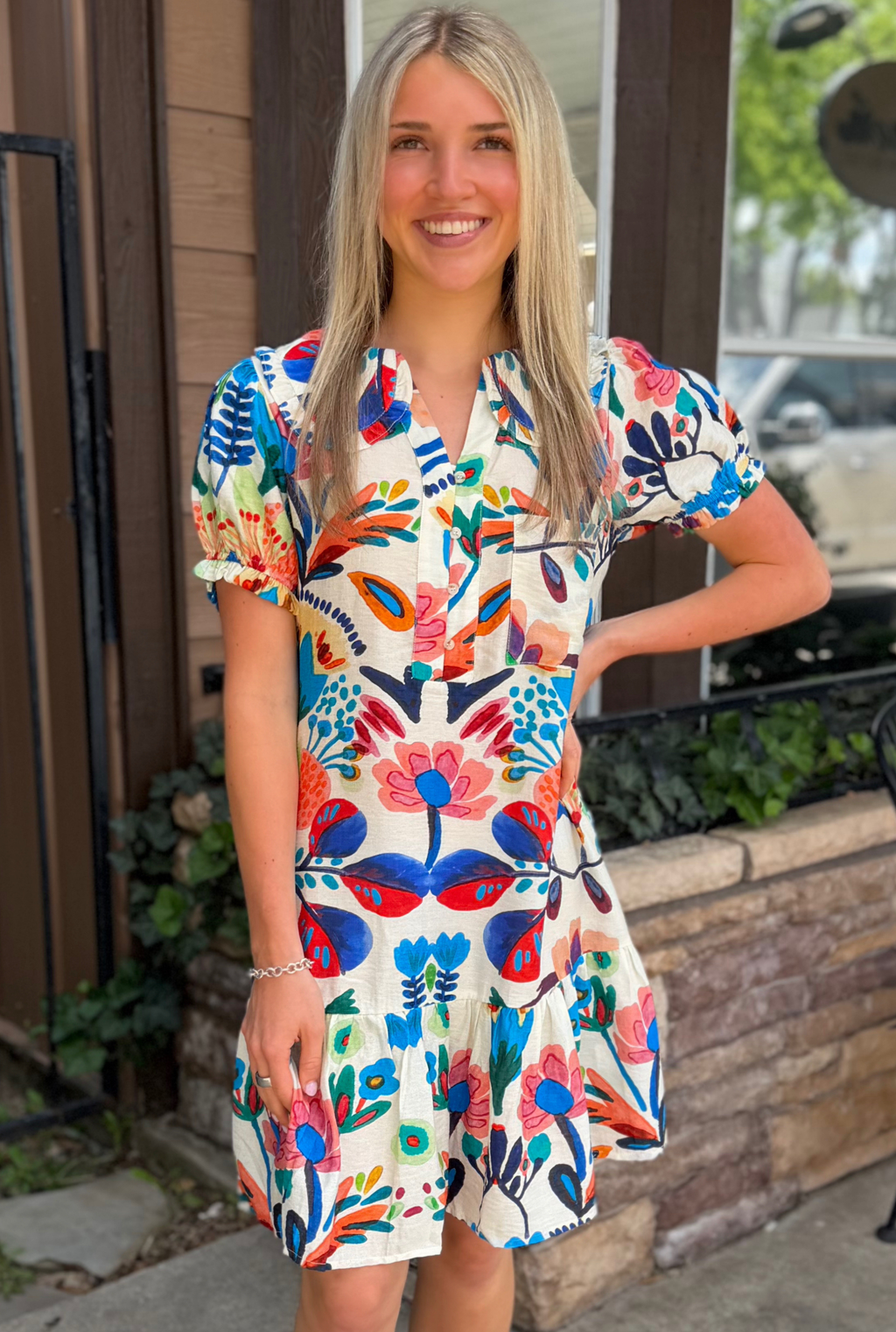 BLUE GINA DRESS