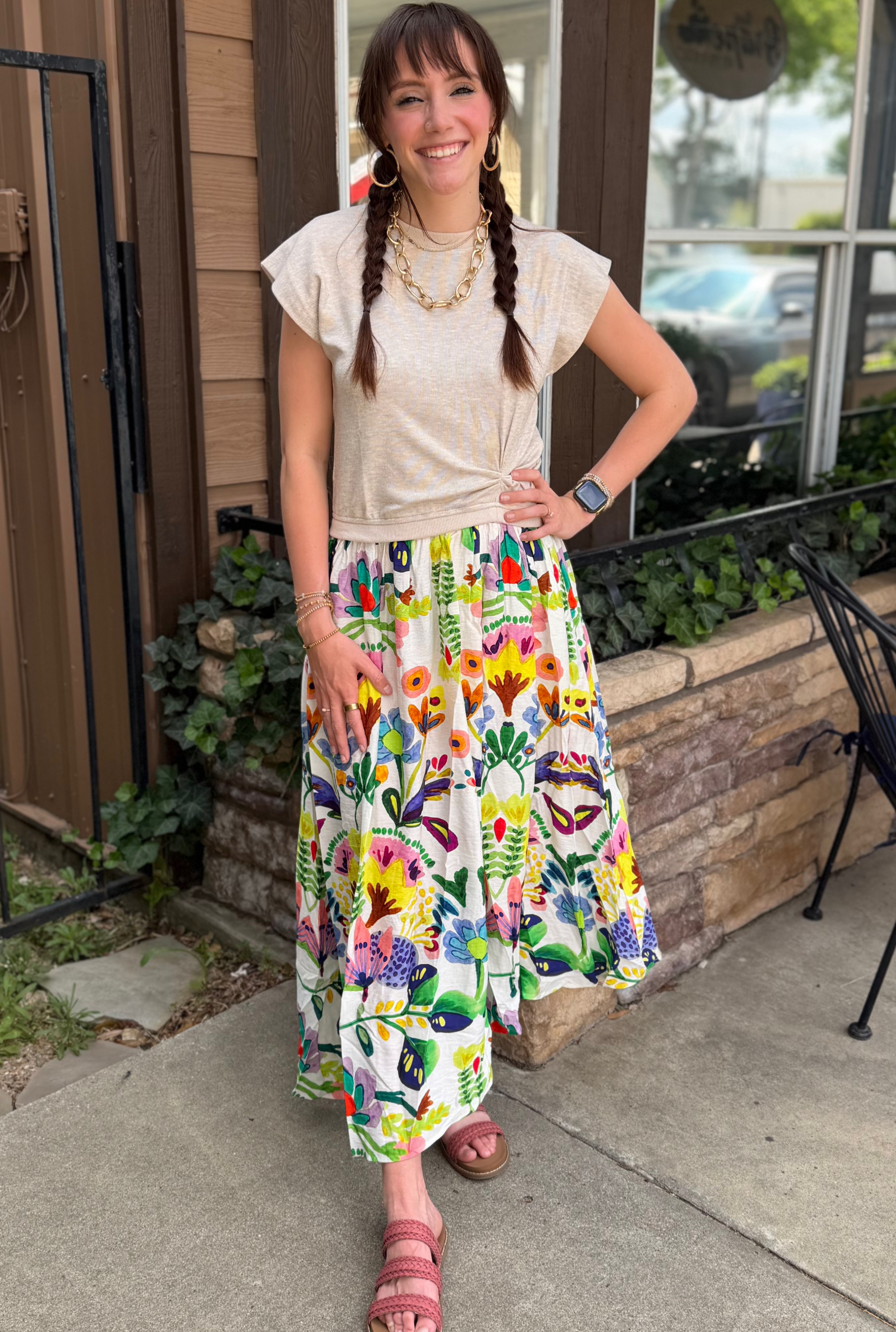GREEN GINA SKIRT DRESS