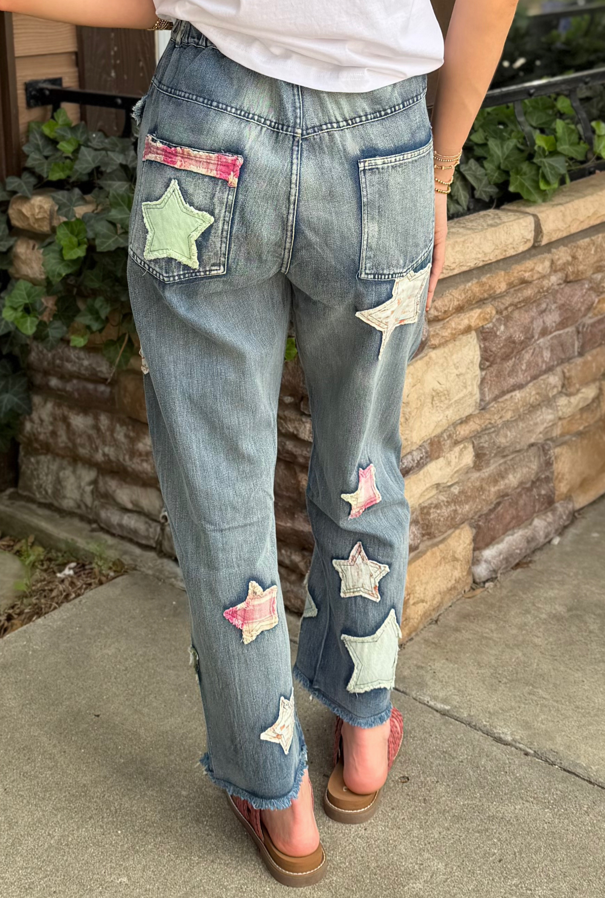 DENIM COTTAGE PANTS