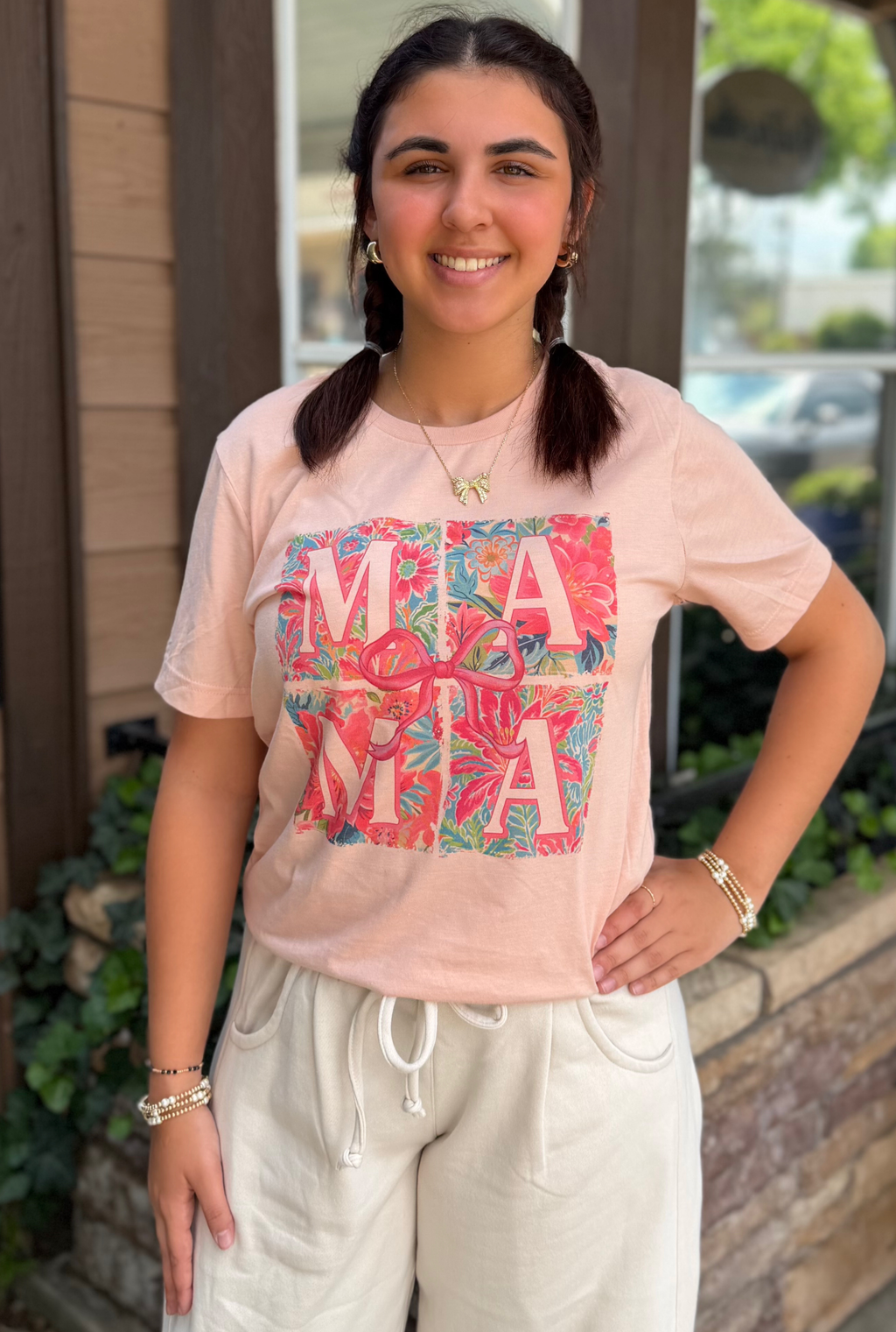 MAMA LILLY BOW TEE
