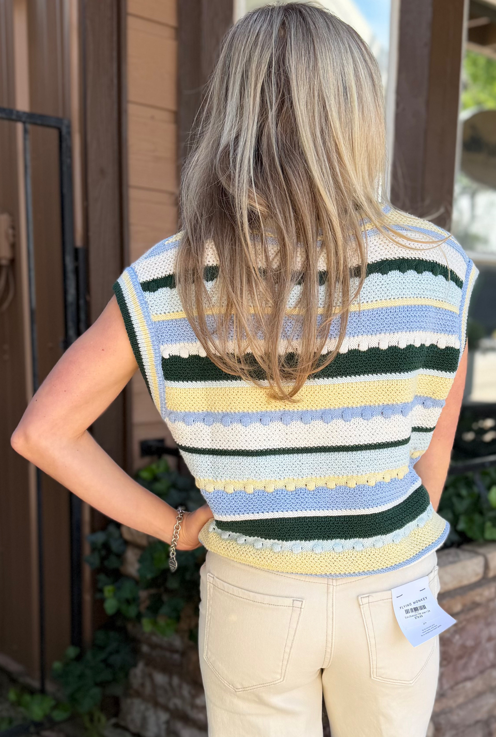 STRIPED LAKE DAY VEST TOP