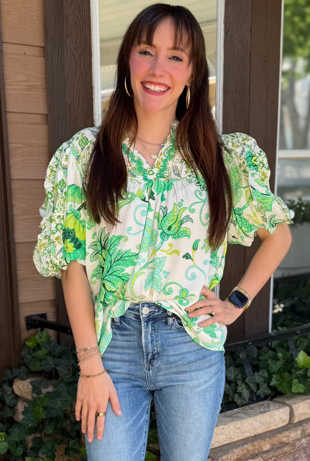 GREEN SUMMER BLISS TOP