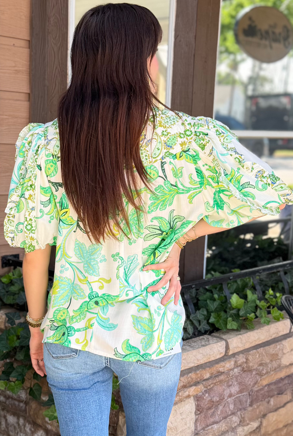 GREEN SUMMER BLISS TOP