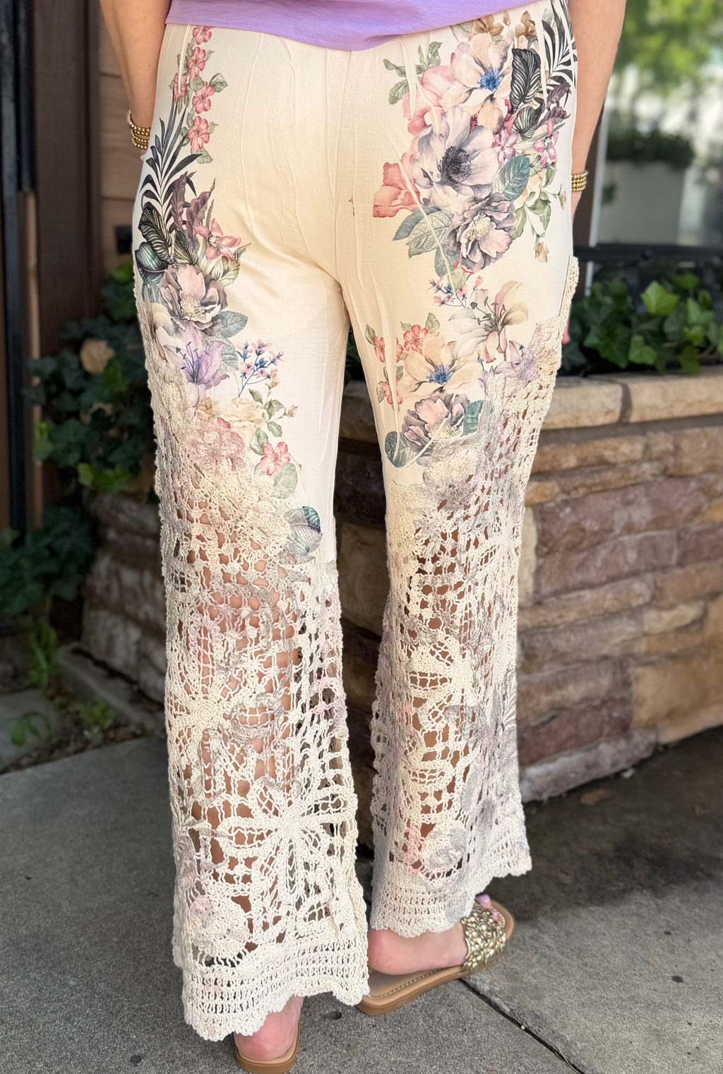 LACEY FLORAL BOHO PANTS
