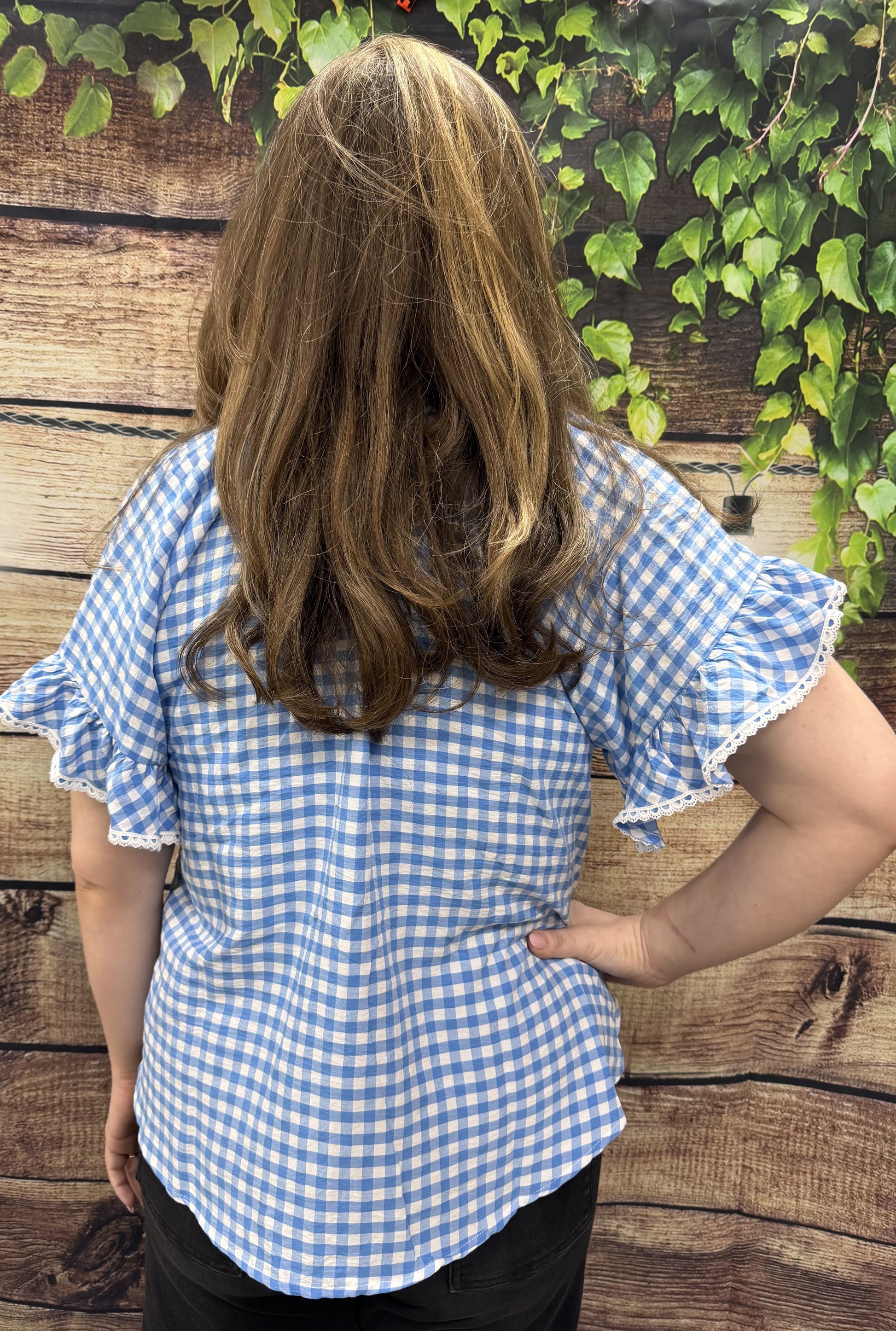 BLUE PICNIC TOP