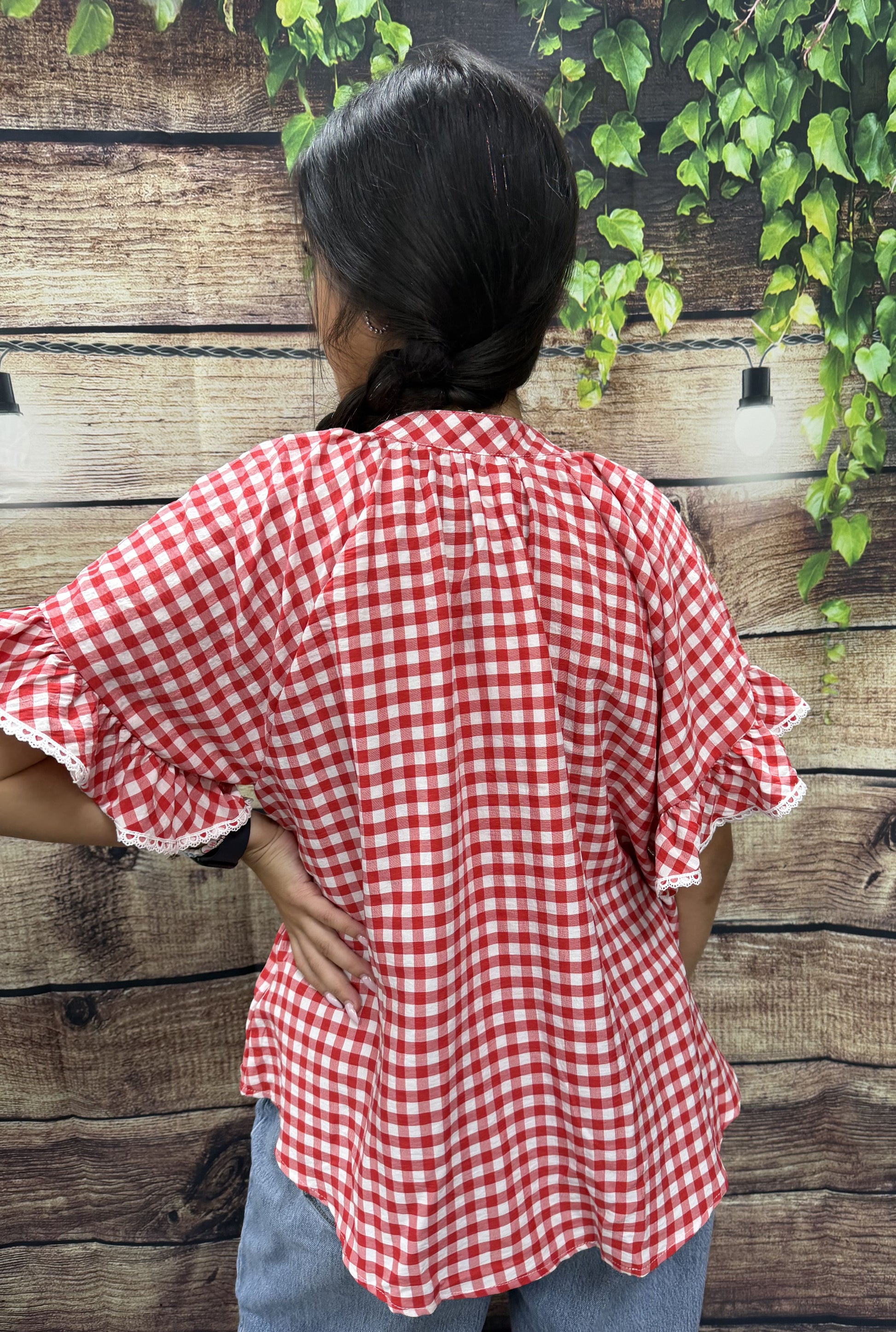 RED PICNIC TOP