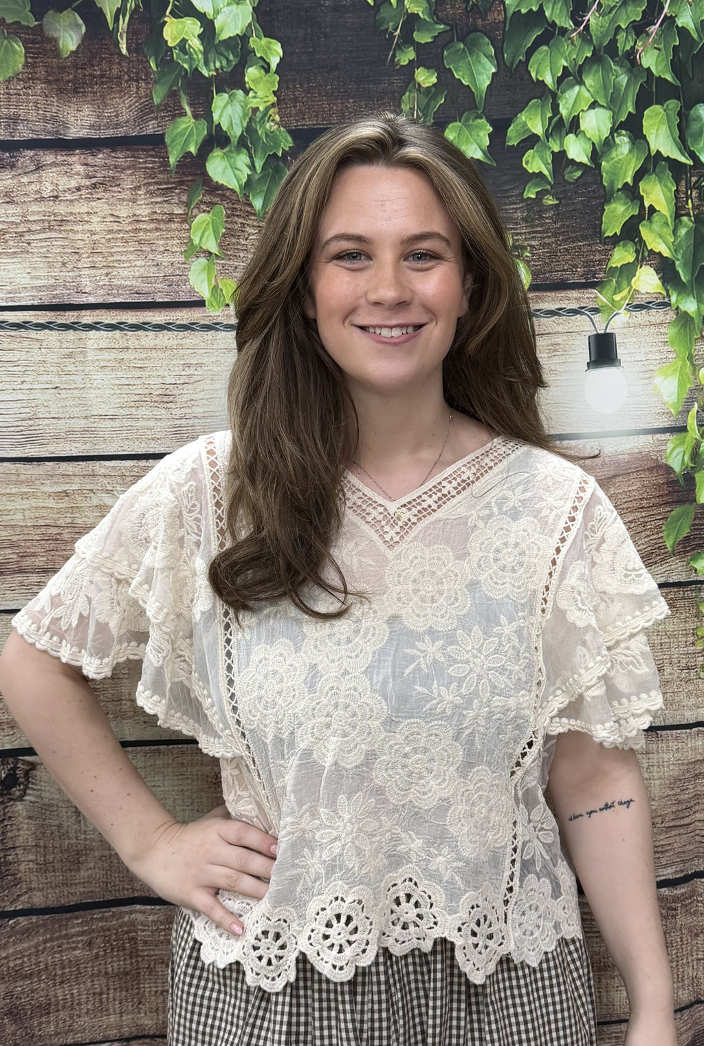 BEIGE BOHO BABE TOP