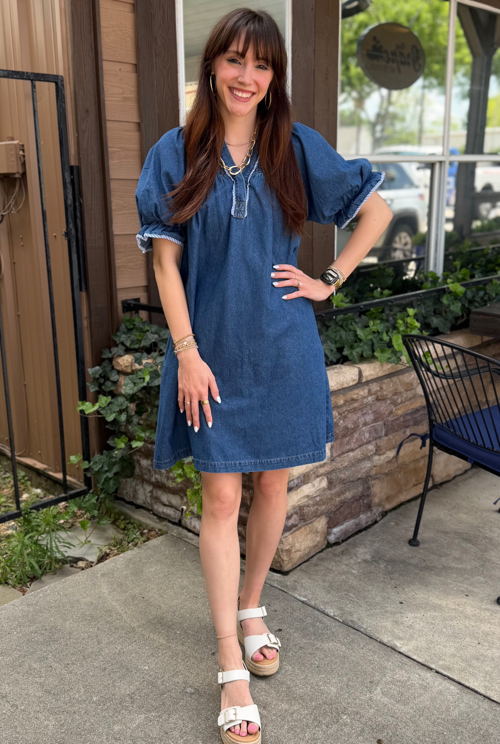 DENIM DOLLY DRESS