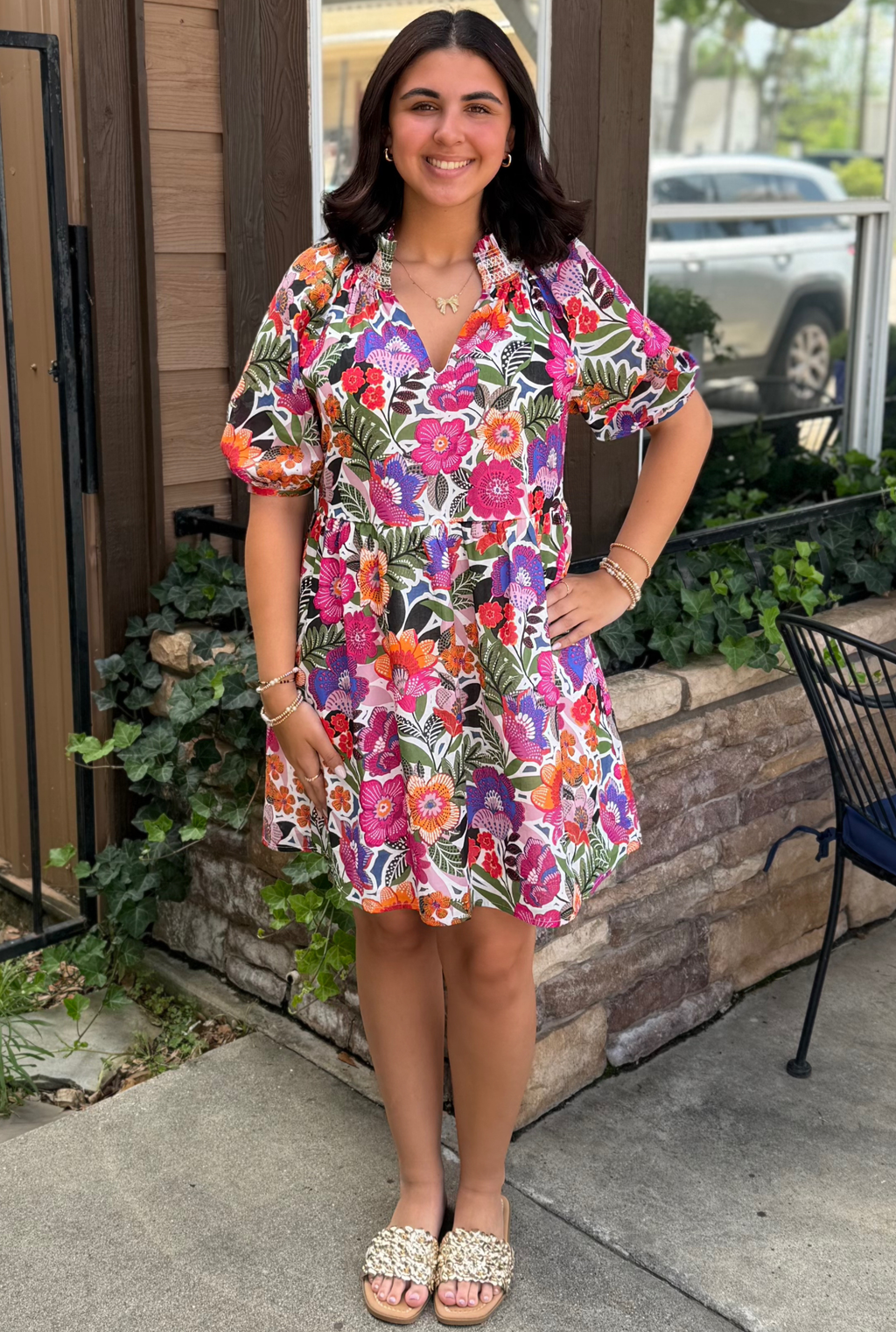 RENDAL FLORAL DRESS