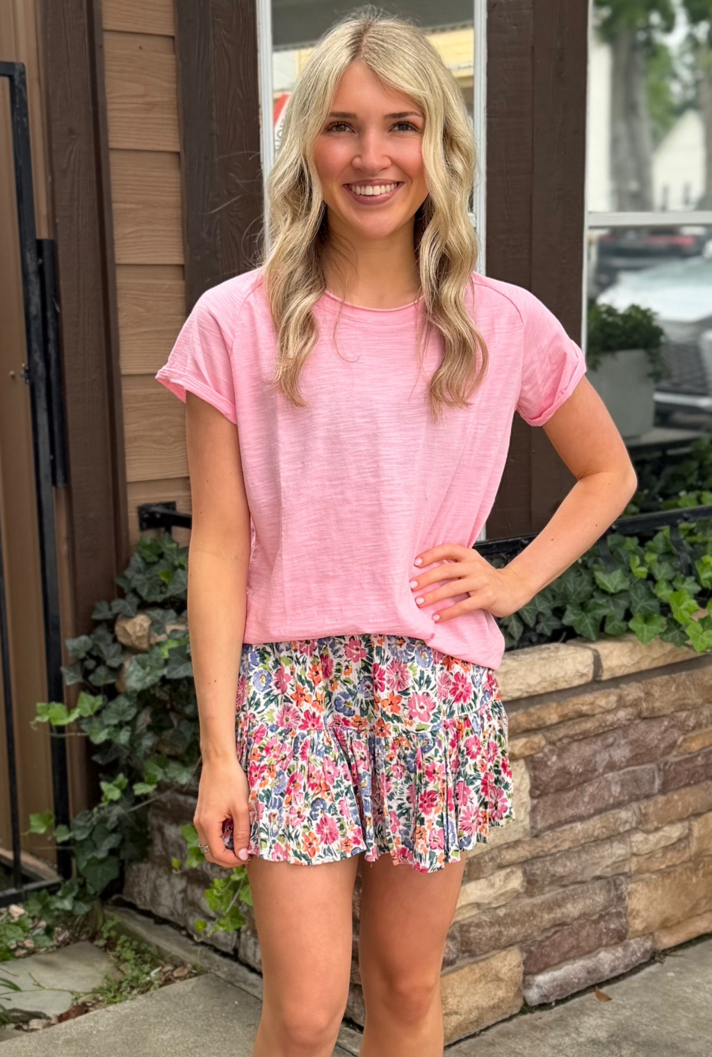 SPRING FLOWERS SKORT